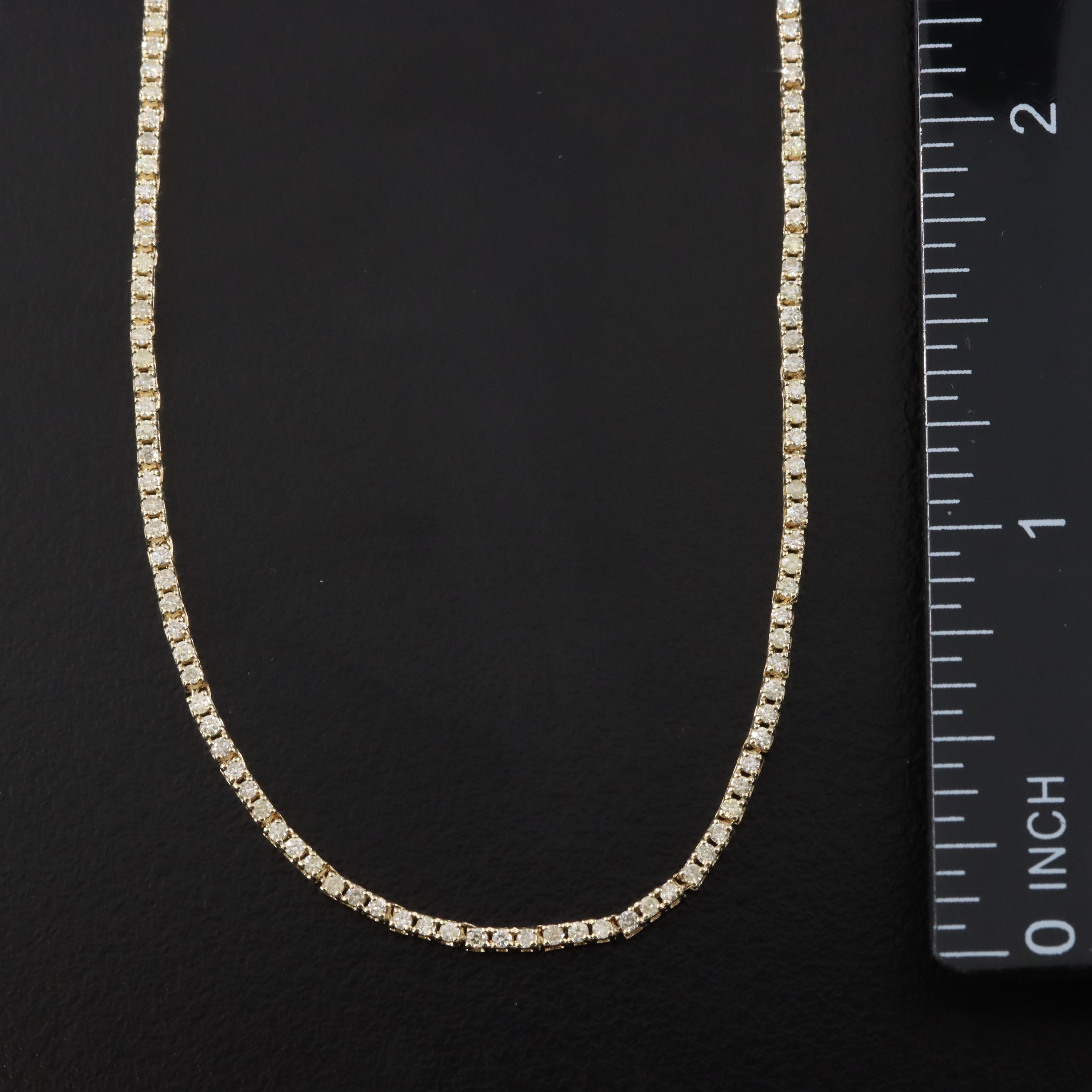 14K 2.37 CTW Diamond Line Necklace