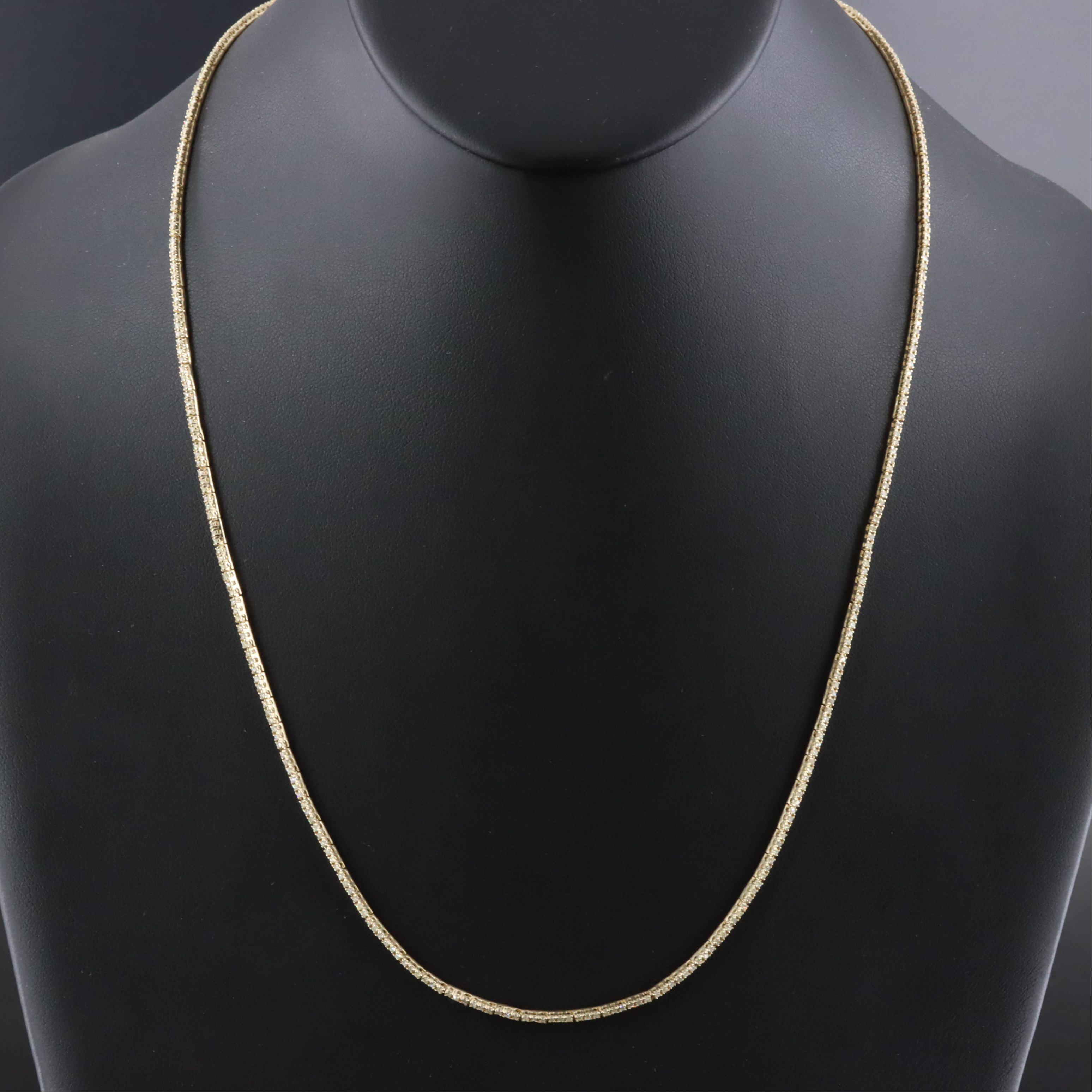 14K 2.37 CTW Diamond Line Necklace
