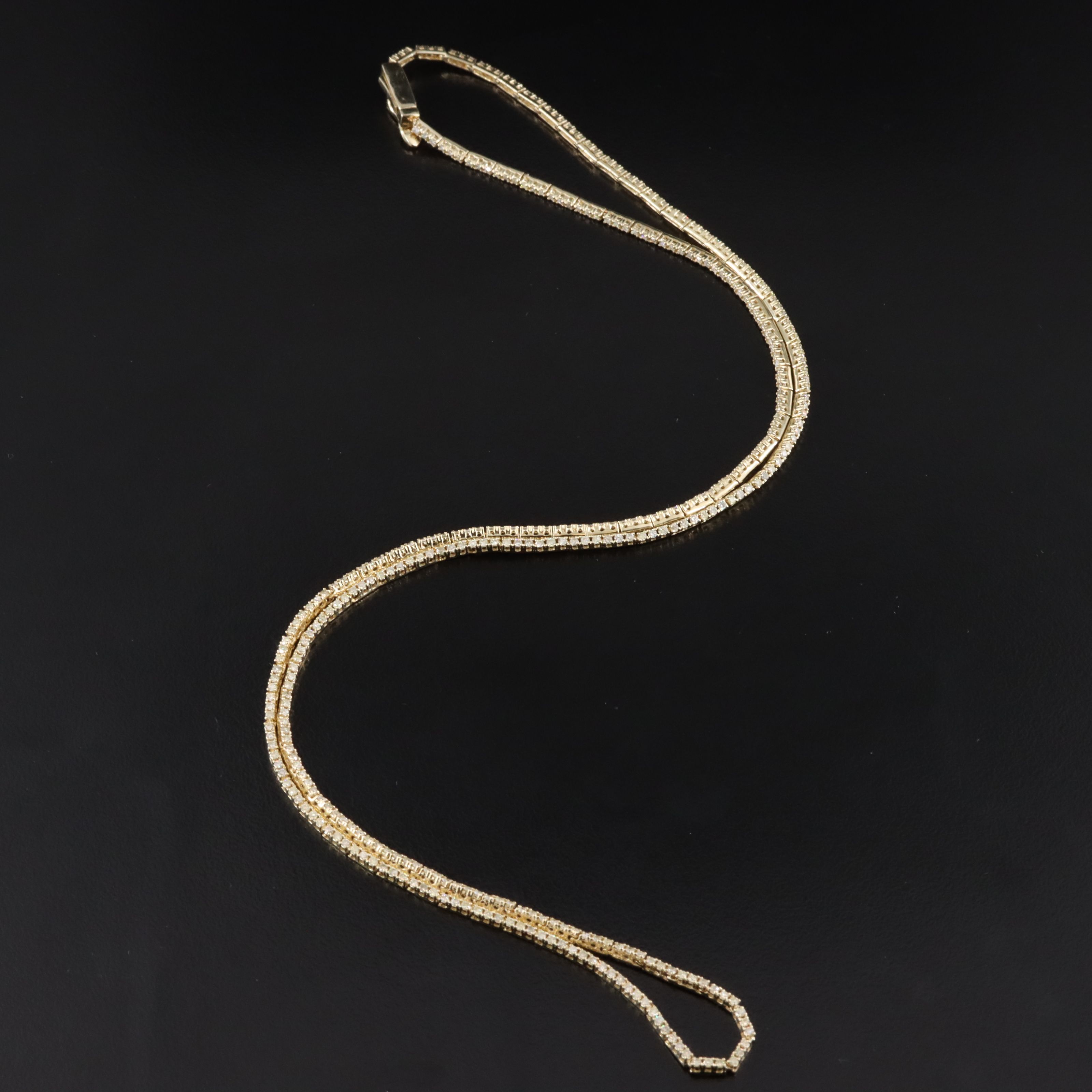 14K 2.37 CTW Diamond Line Necklace