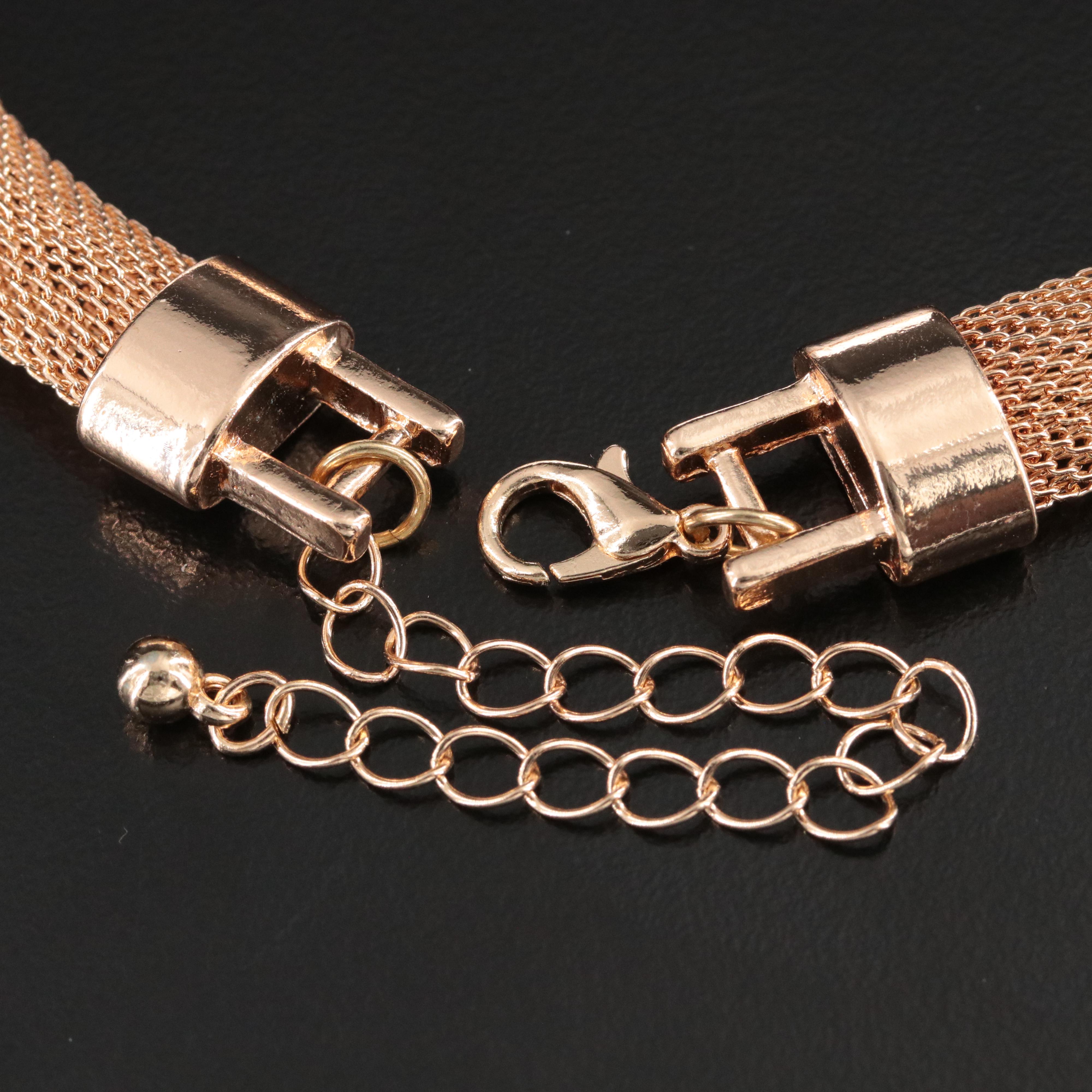 Rhinestone Snake Wrap Necklace