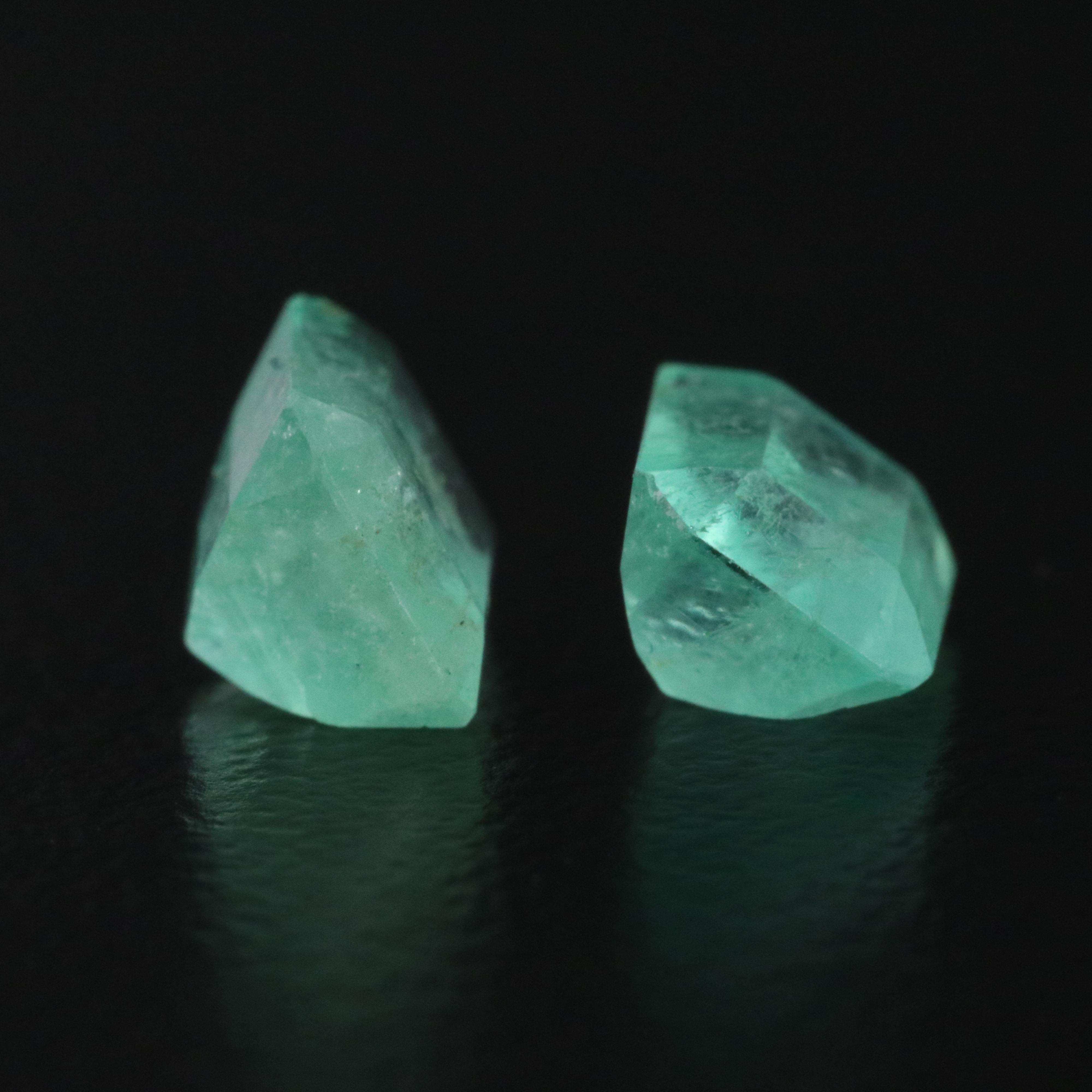 Loose 2.04 CTW Matched Pair of Emeralds