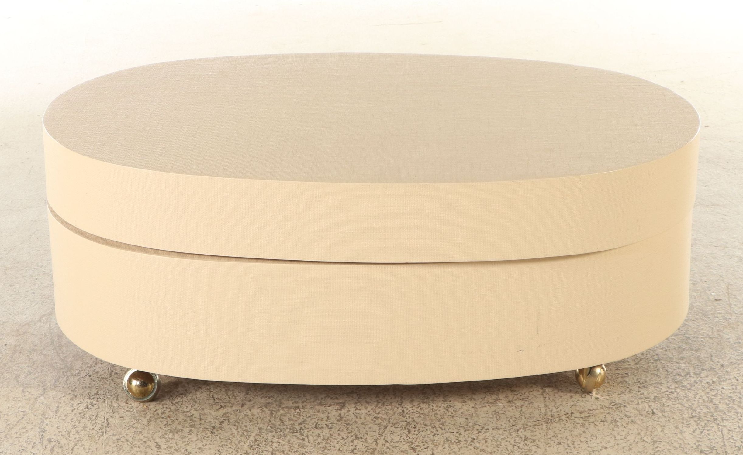 Postmodern Style Laminate Wood Swivel Top Coffee Table