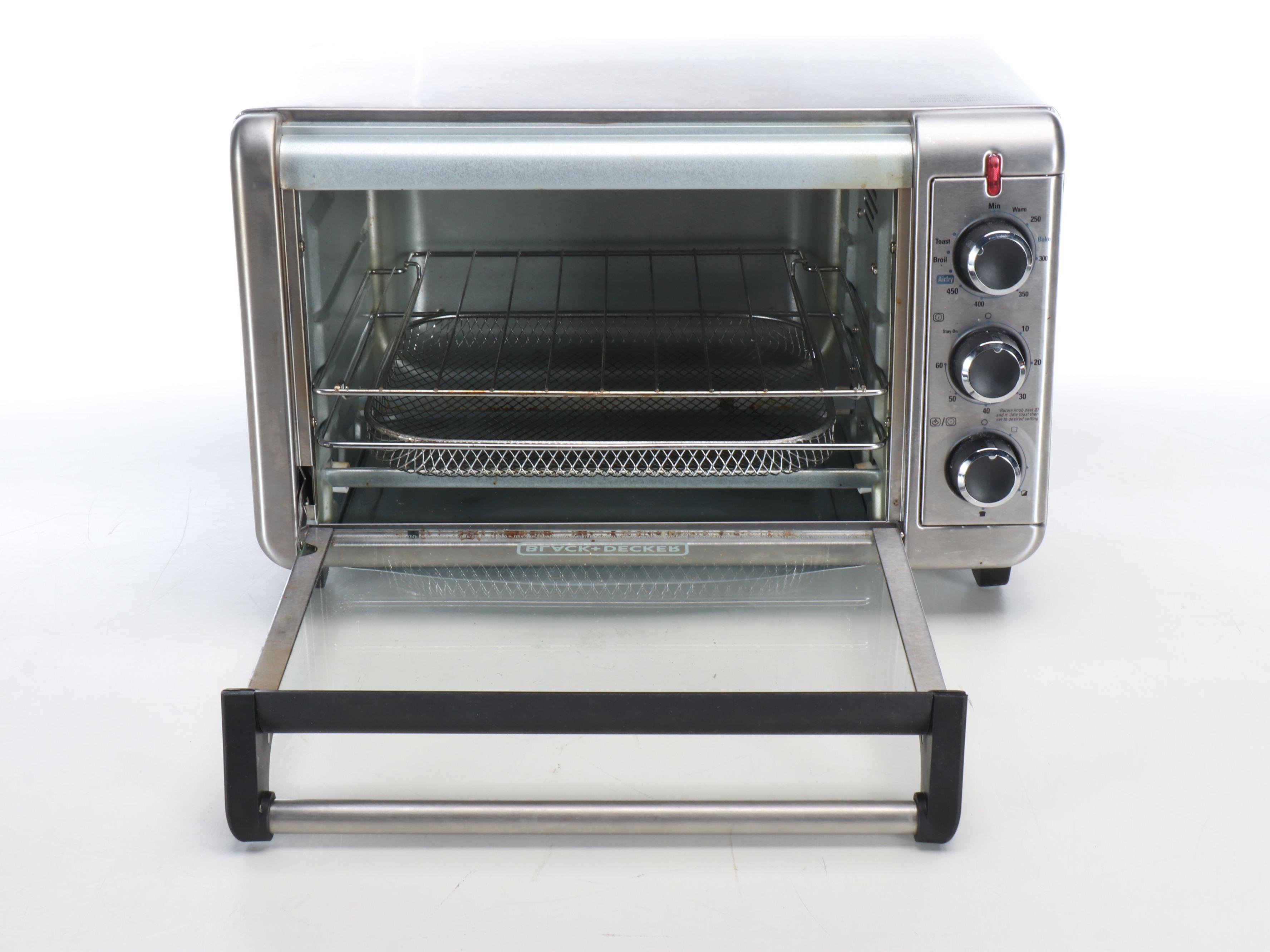 Black+Decker Air Fryer Toaster Oven with Cuisinart and Green Pan Cookware