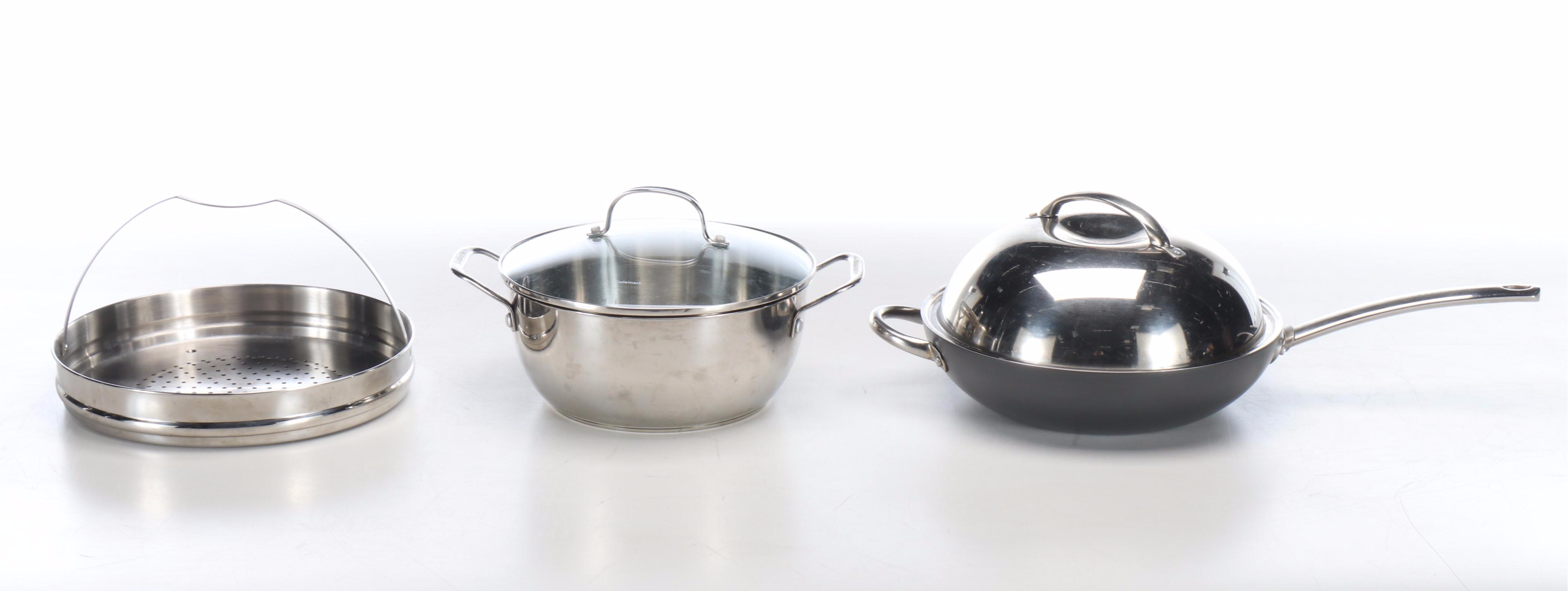 Black+Decker Air Fryer Toaster Oven with Cuisinart and Green Pan Cookware