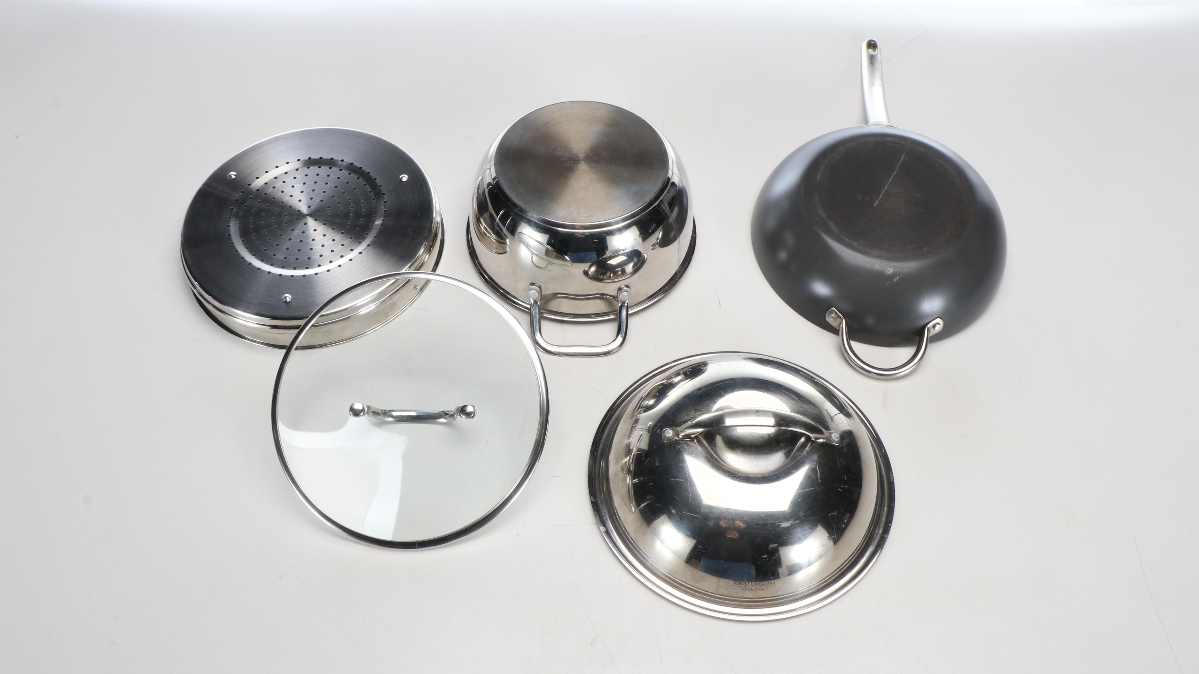 Black+Decker Air Fryer Toaster Oven with Cuisinart and Green Pan Cookware