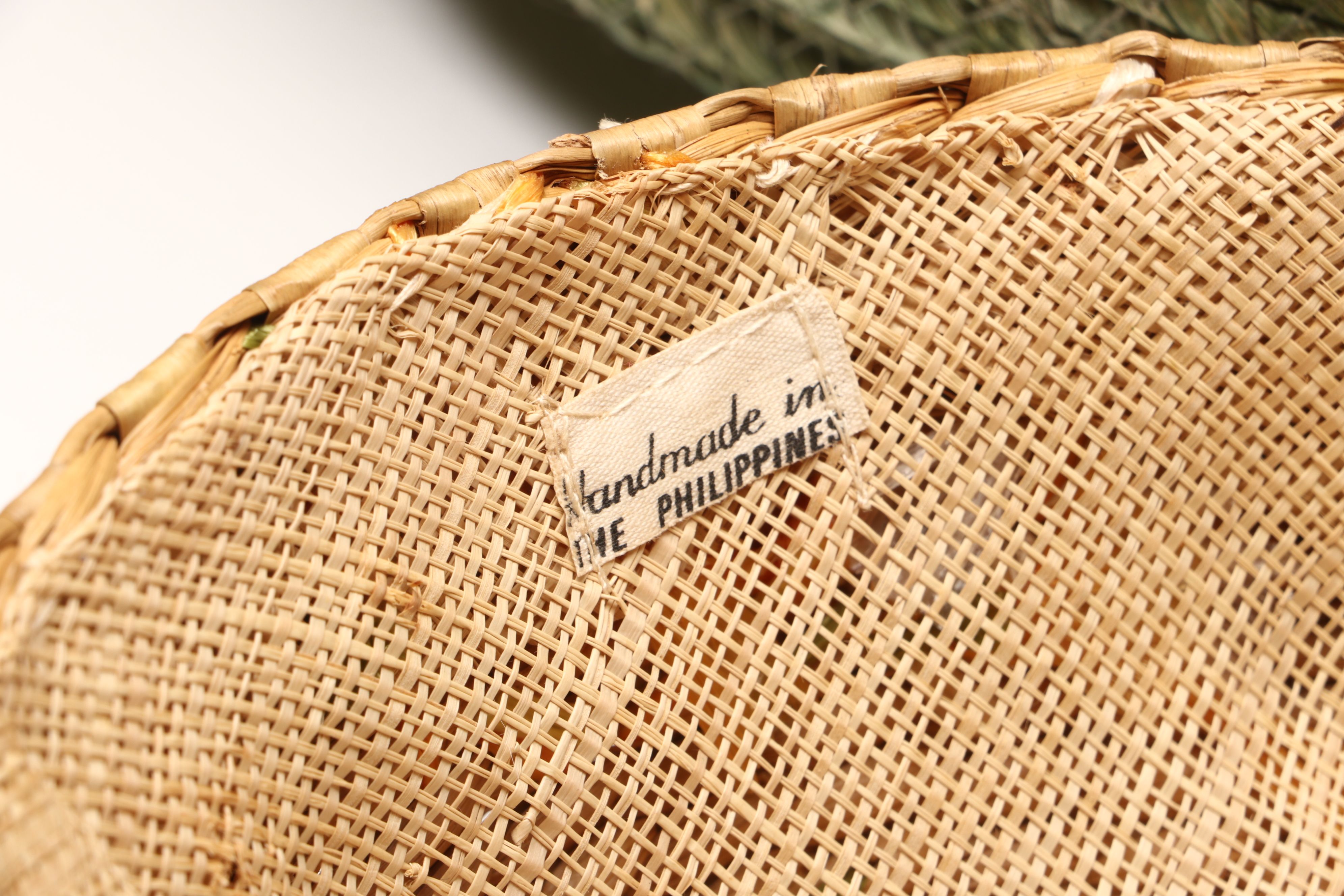 Filipino Handwoven Water Hyacinth Baskets with Other Woven Rattan Baskets