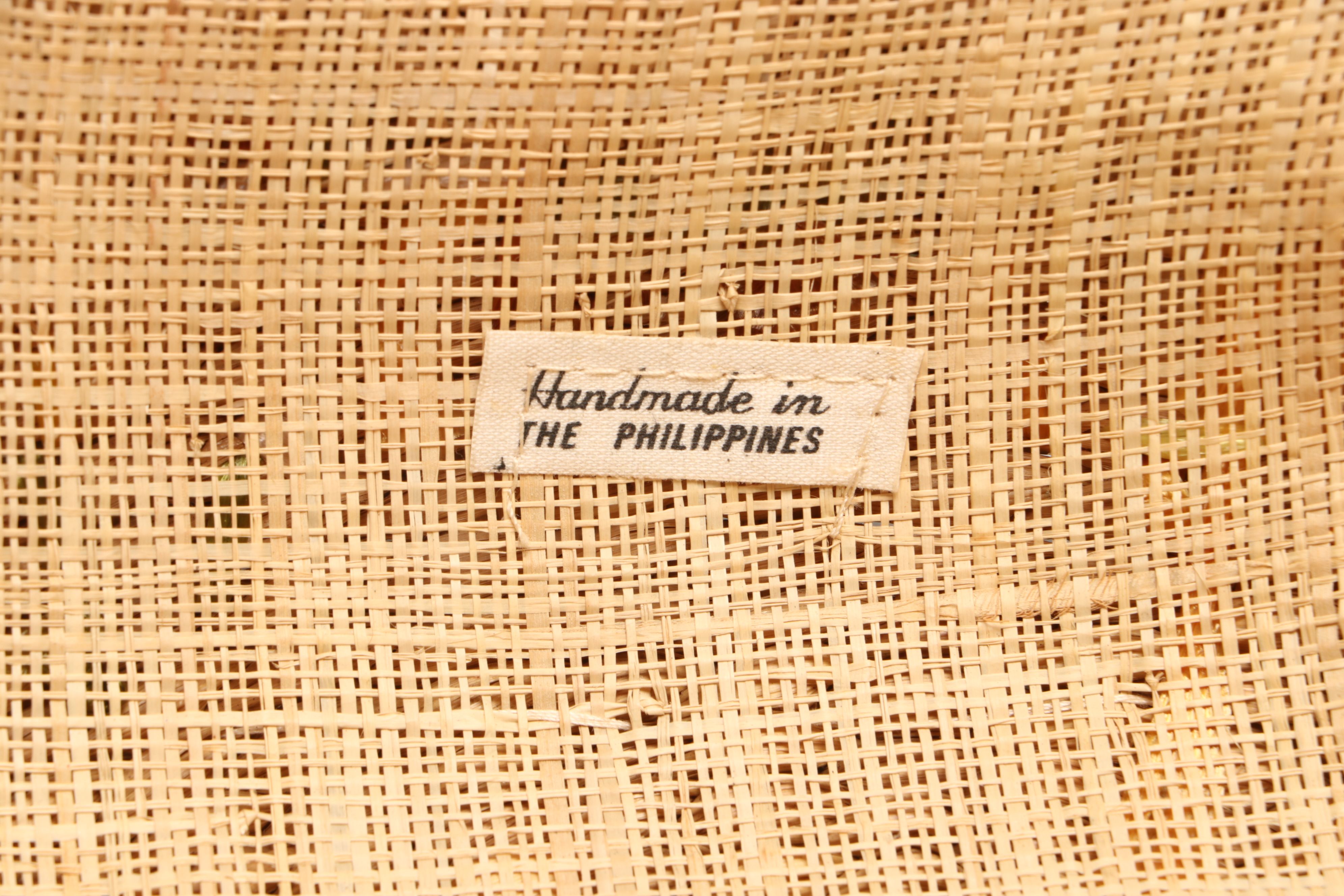 Filipino Handwoven Water Hyacinth Baskets with Other Woven Rattan Baskets