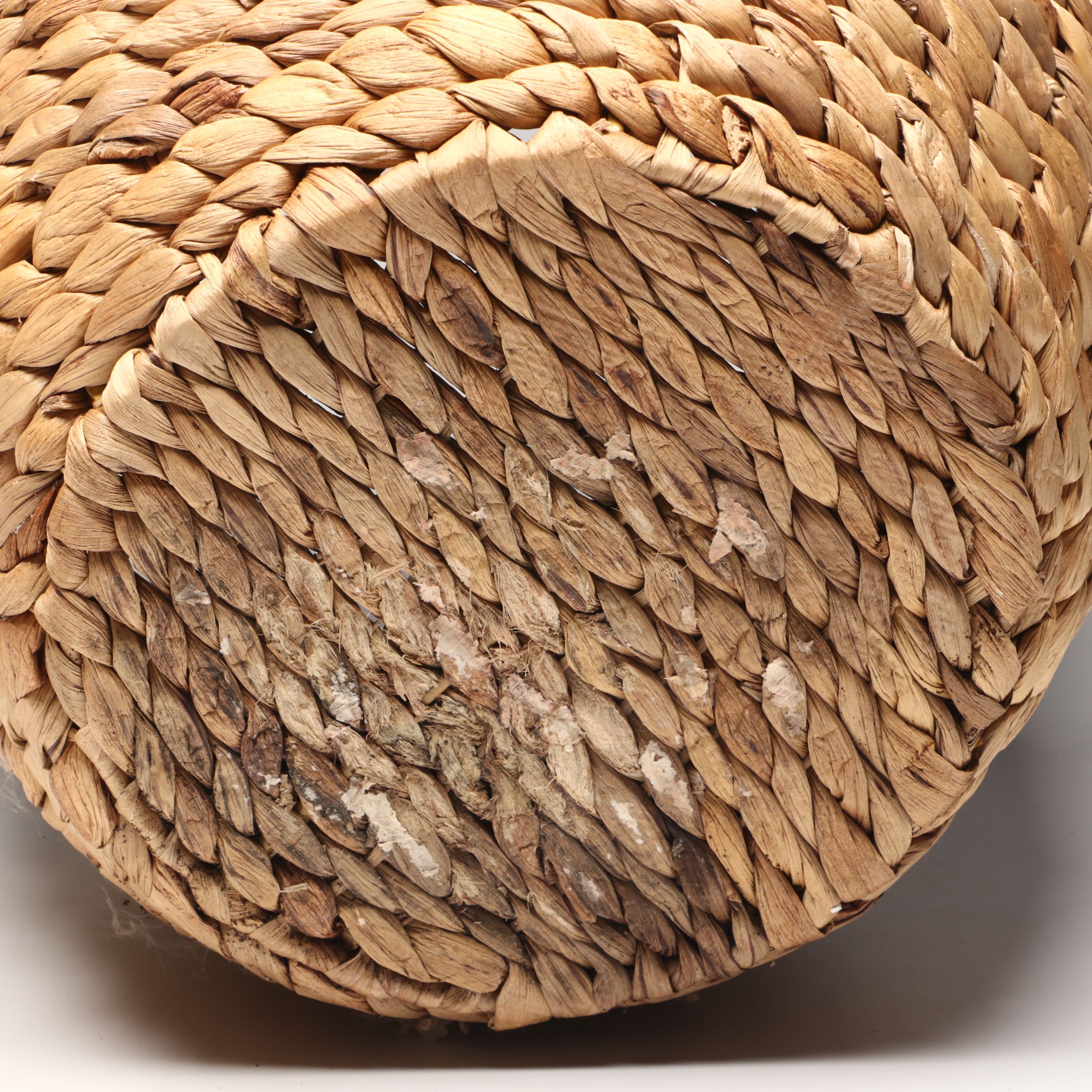 Filipino Handwoven Water Hyacinth Baskets with Other Woven Rattan Baskets