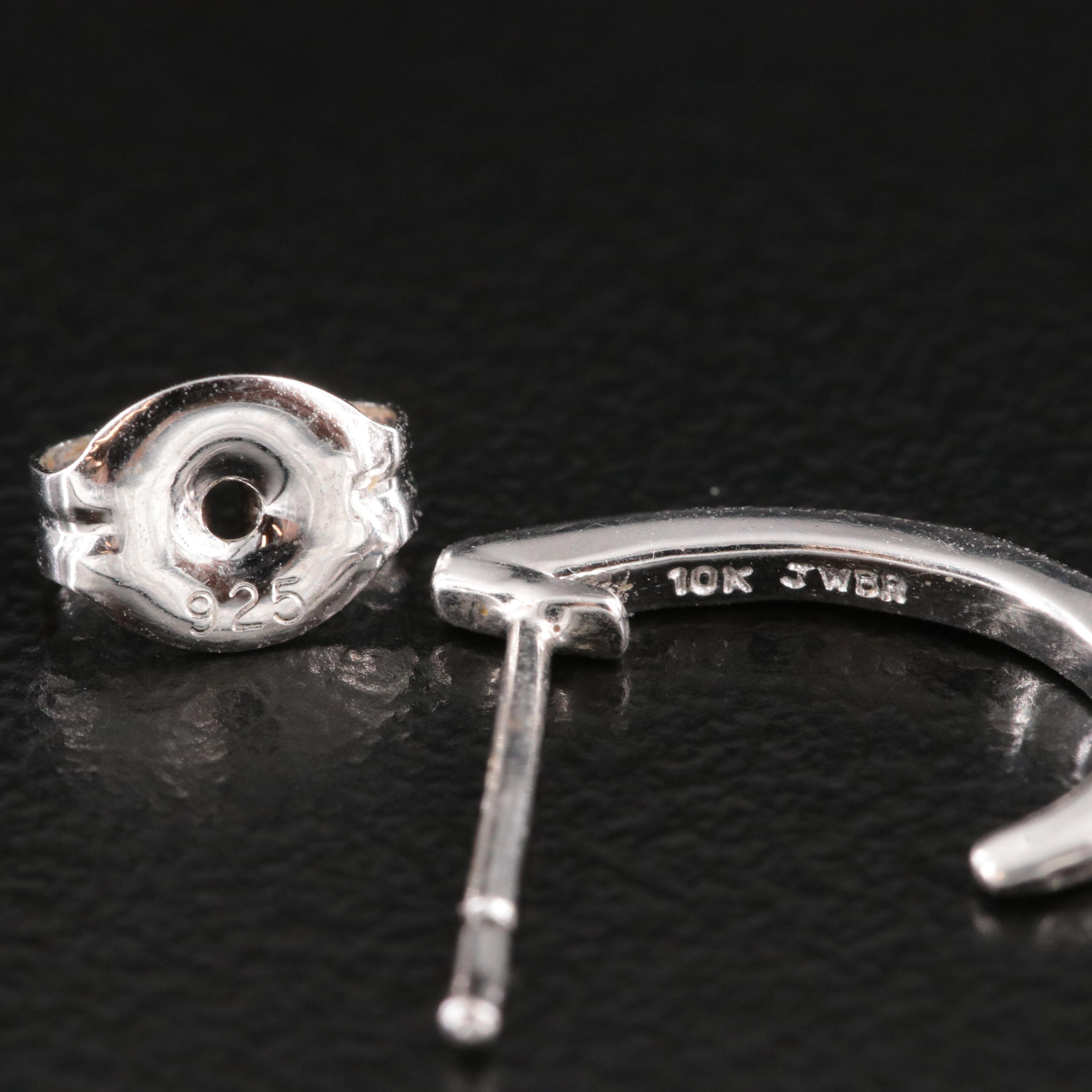 10K 0.15 CTW Diamond Twist Drop Earrings