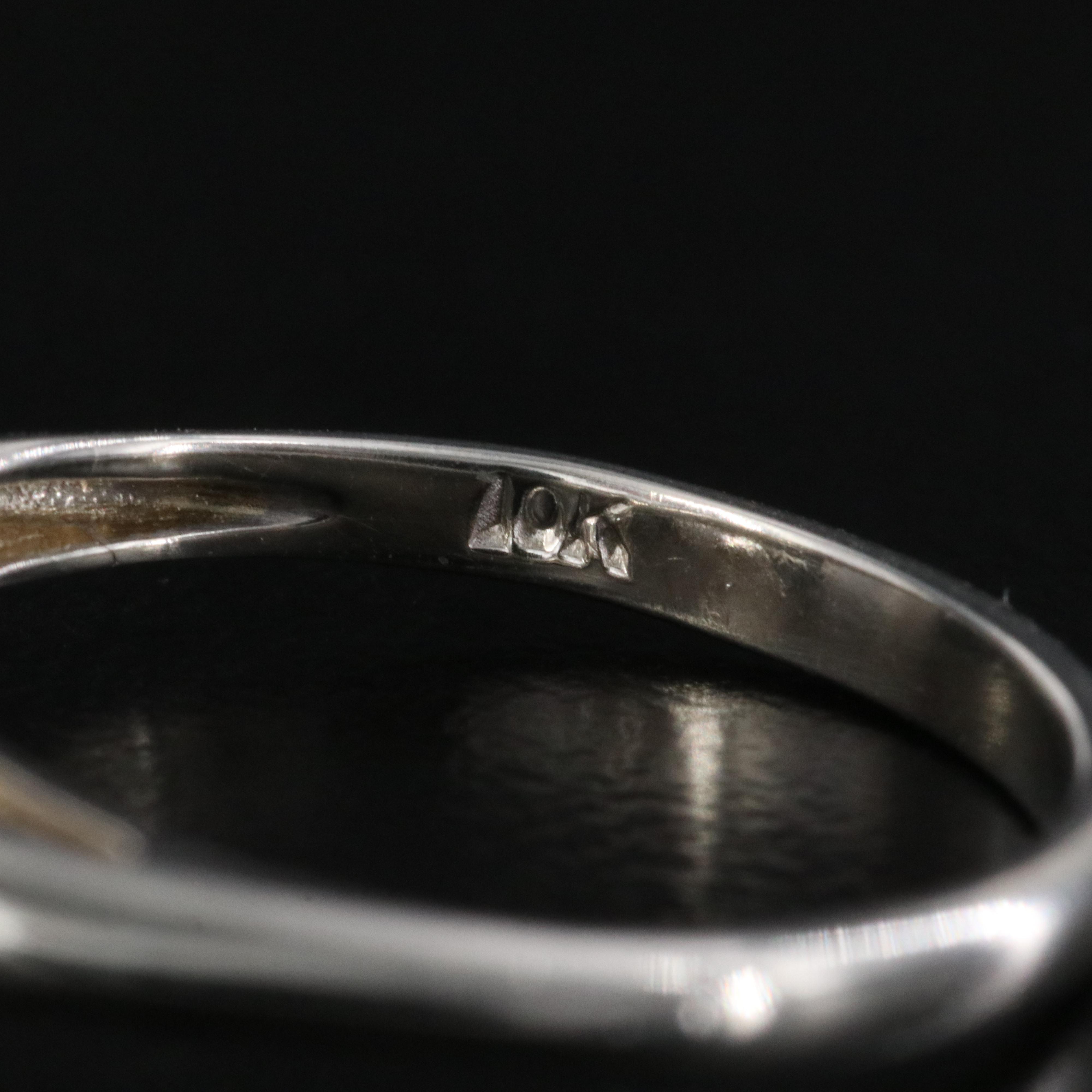 10K Pearl and Diamond Ring