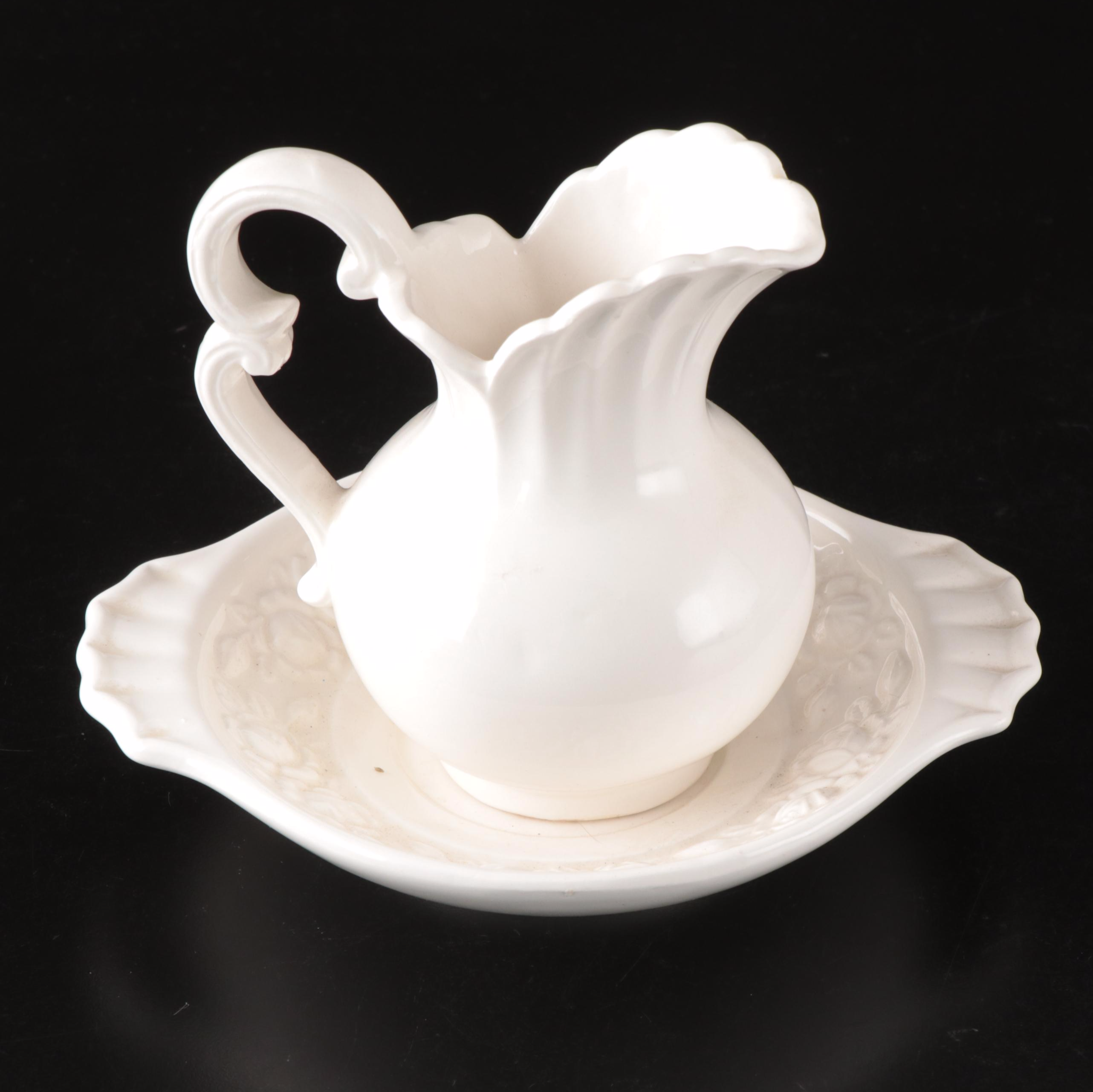 Elsmore & Forster Tureen with McCoy Jug and More Vanity Items