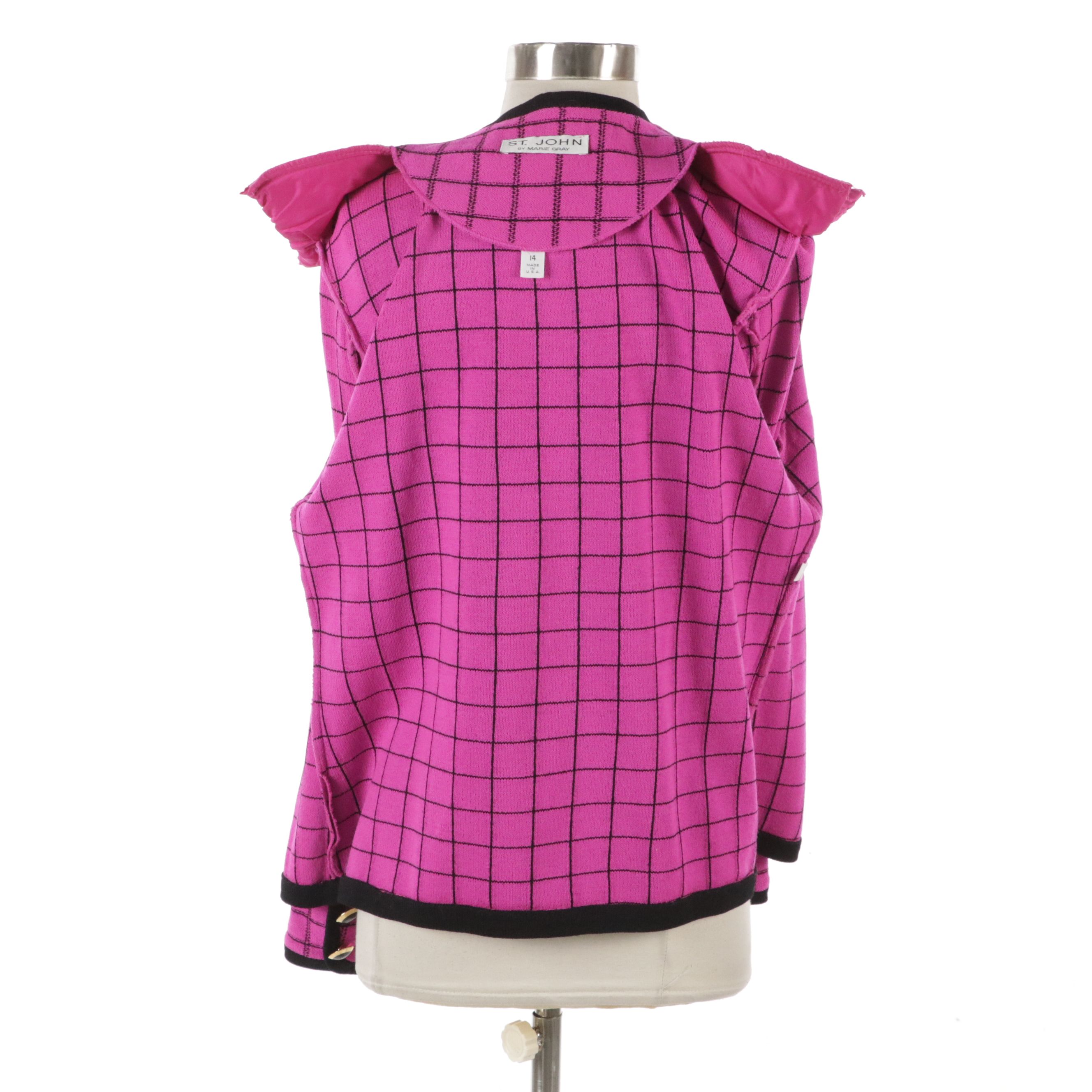 St. John Collection Single Breasted Cardigan and Button Front Jacket