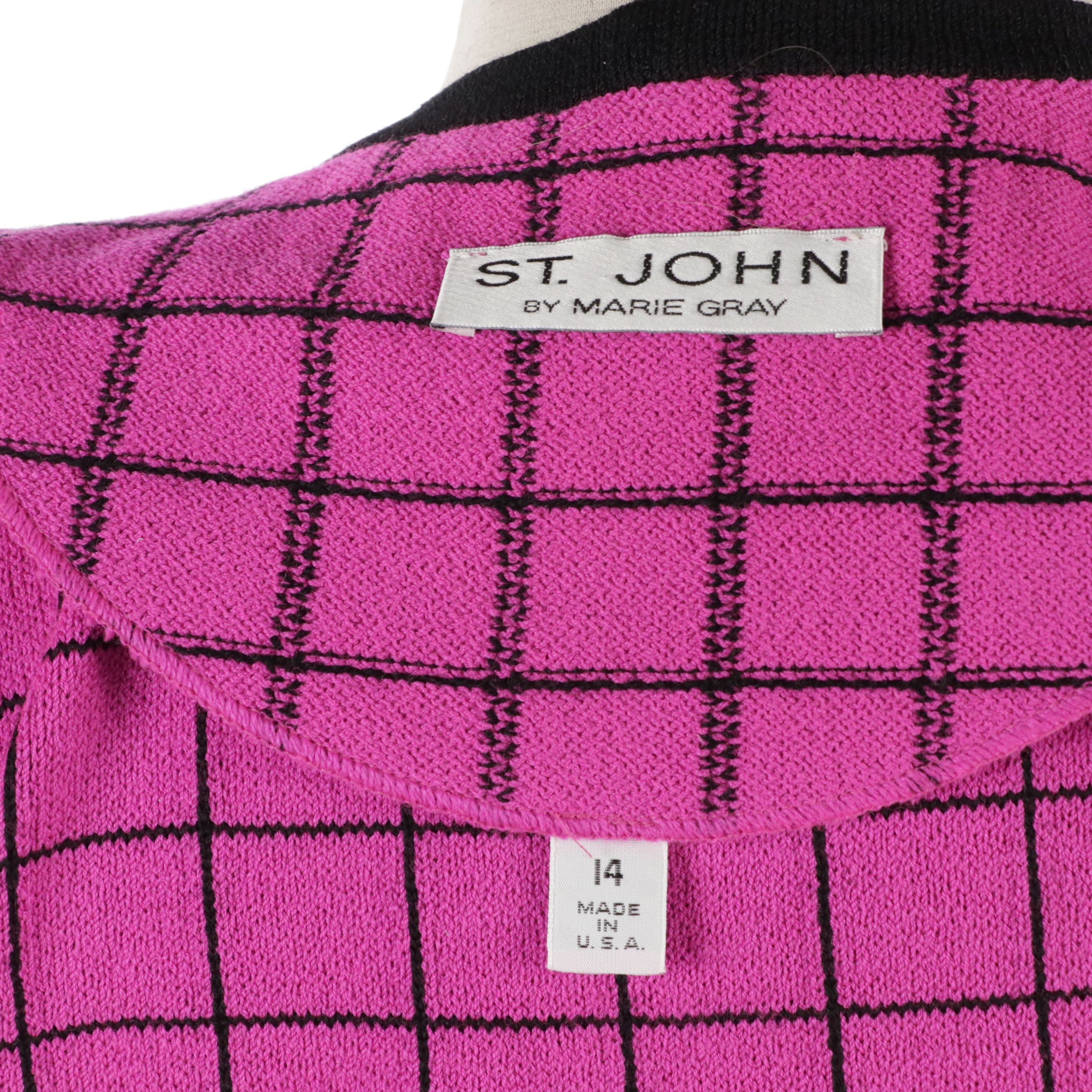 St. John Collection Single Breasted Cardigan and Button Front Jacket