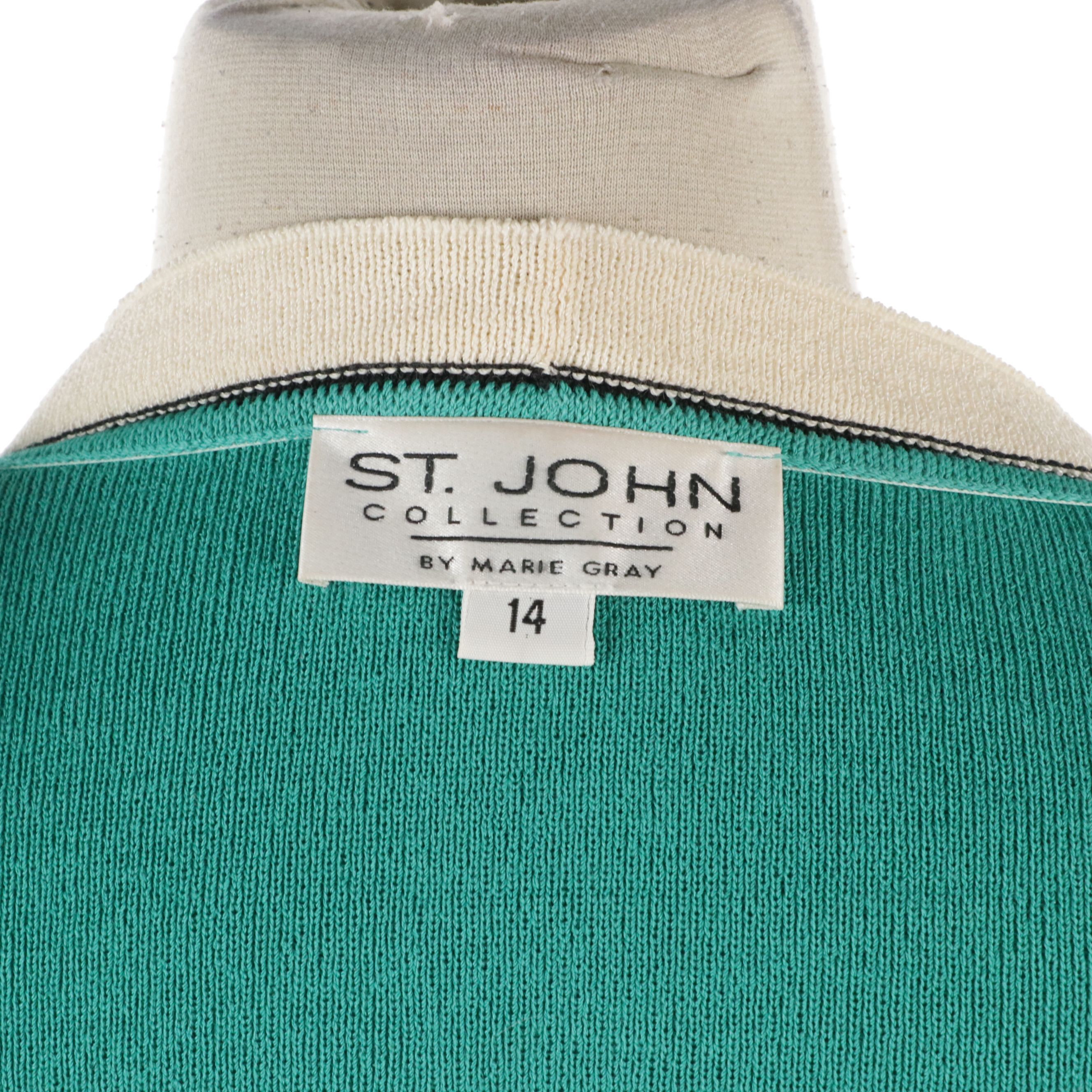 St. John Collection Single Breasted Cardigan and Button Front Jacket