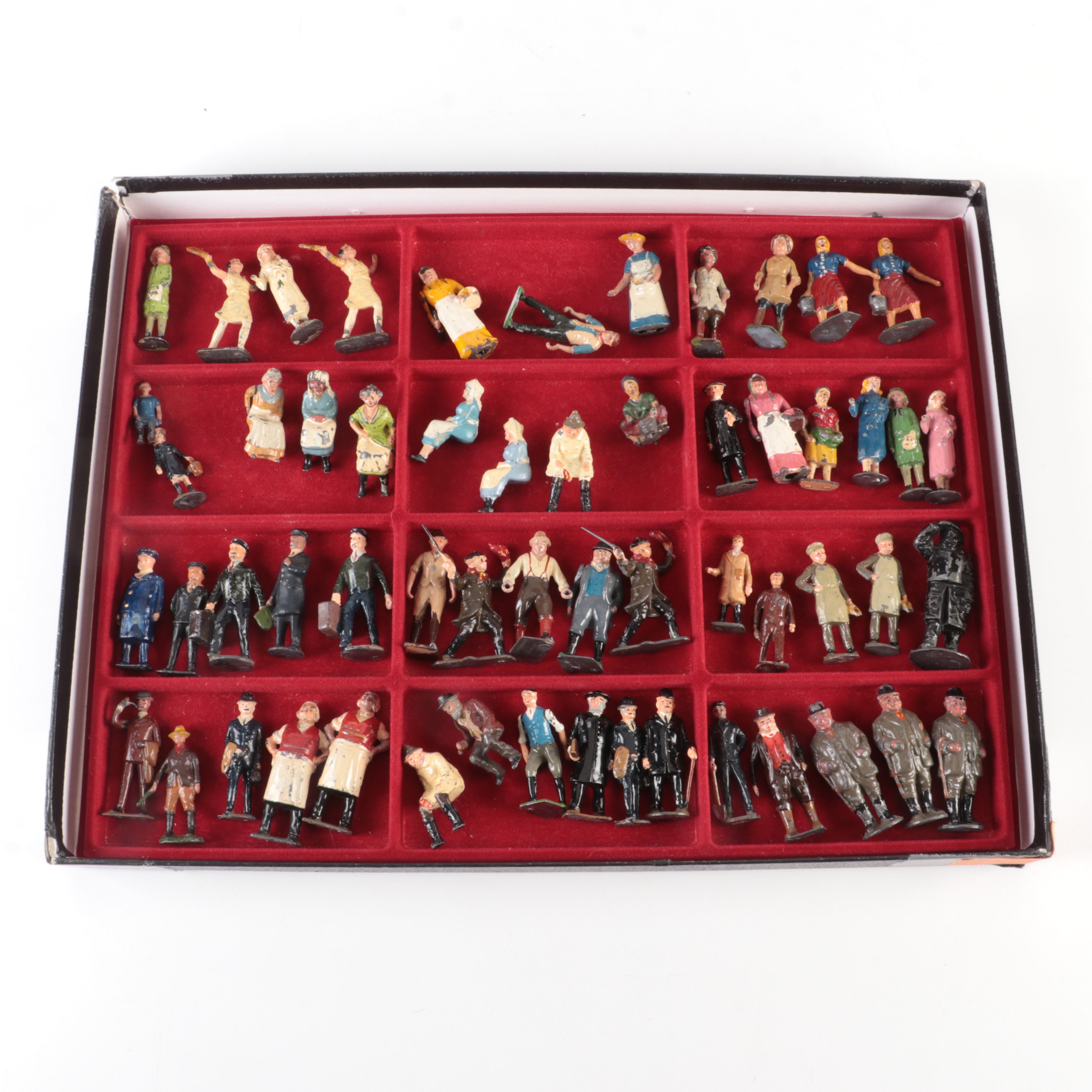 Collection of Over 50 English Made Civilian Toy Figures