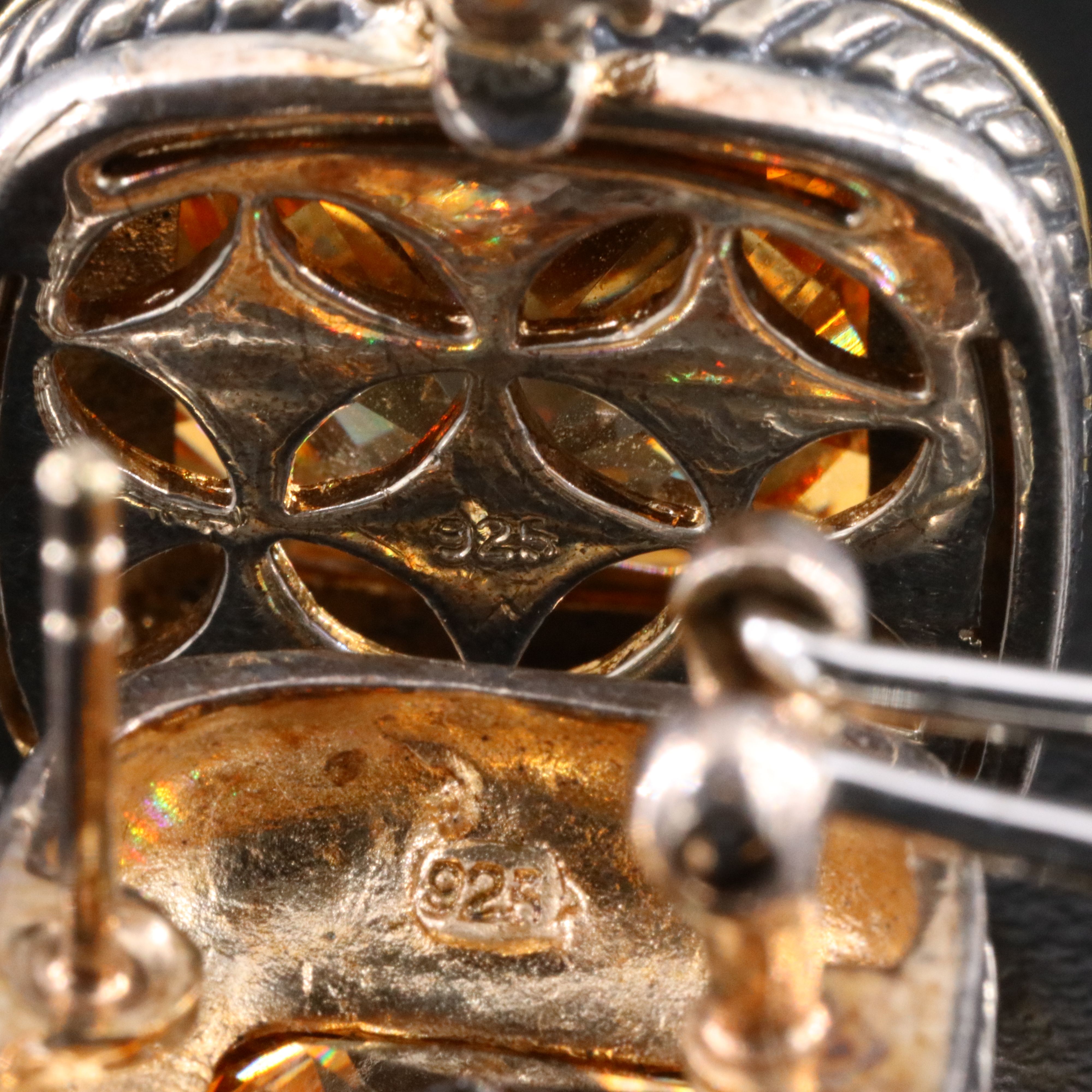 Sterling CZ Enhancer Pendant and Earring Set