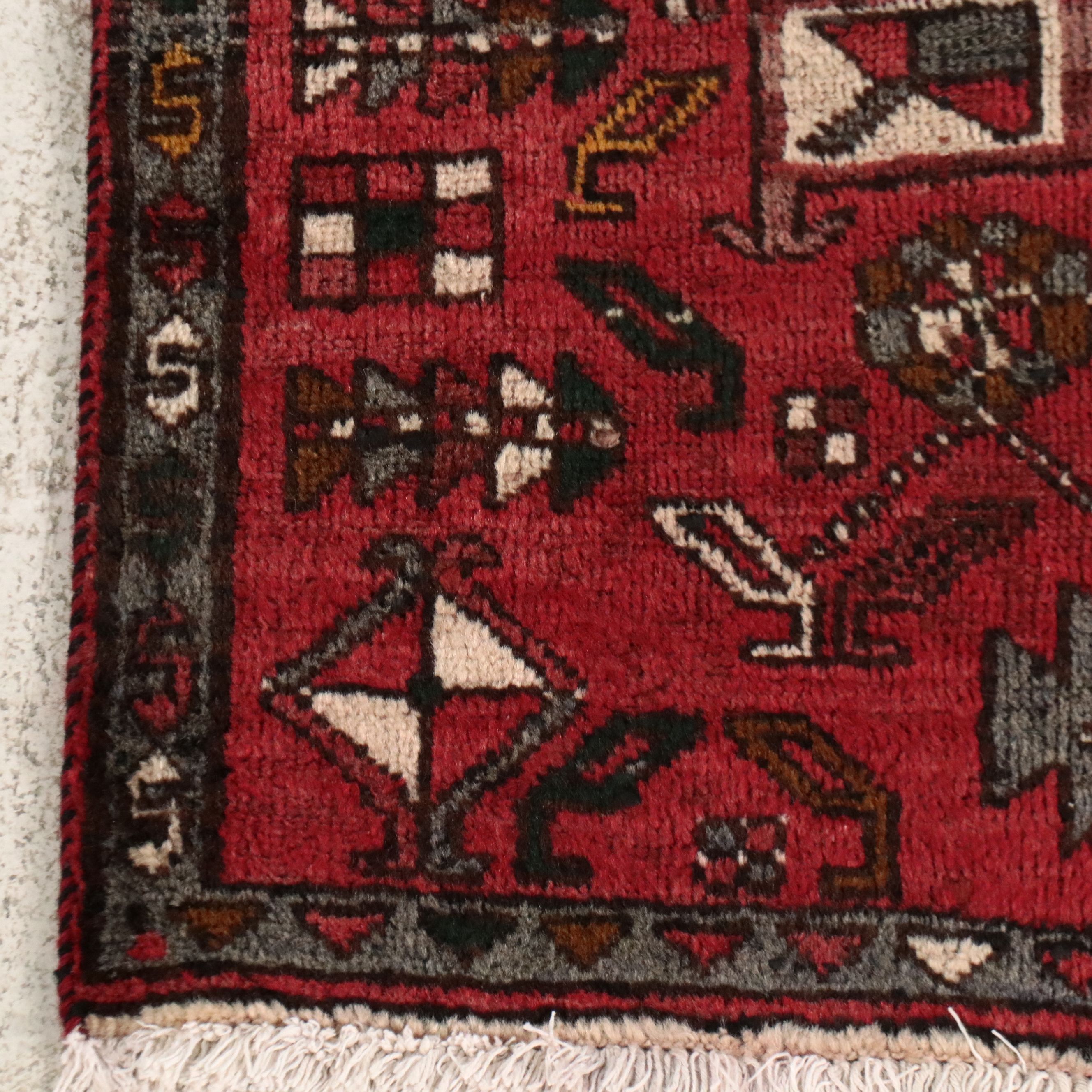 2'9 x 8'10 Hand-Knotted Persian Lamberan Long Rug