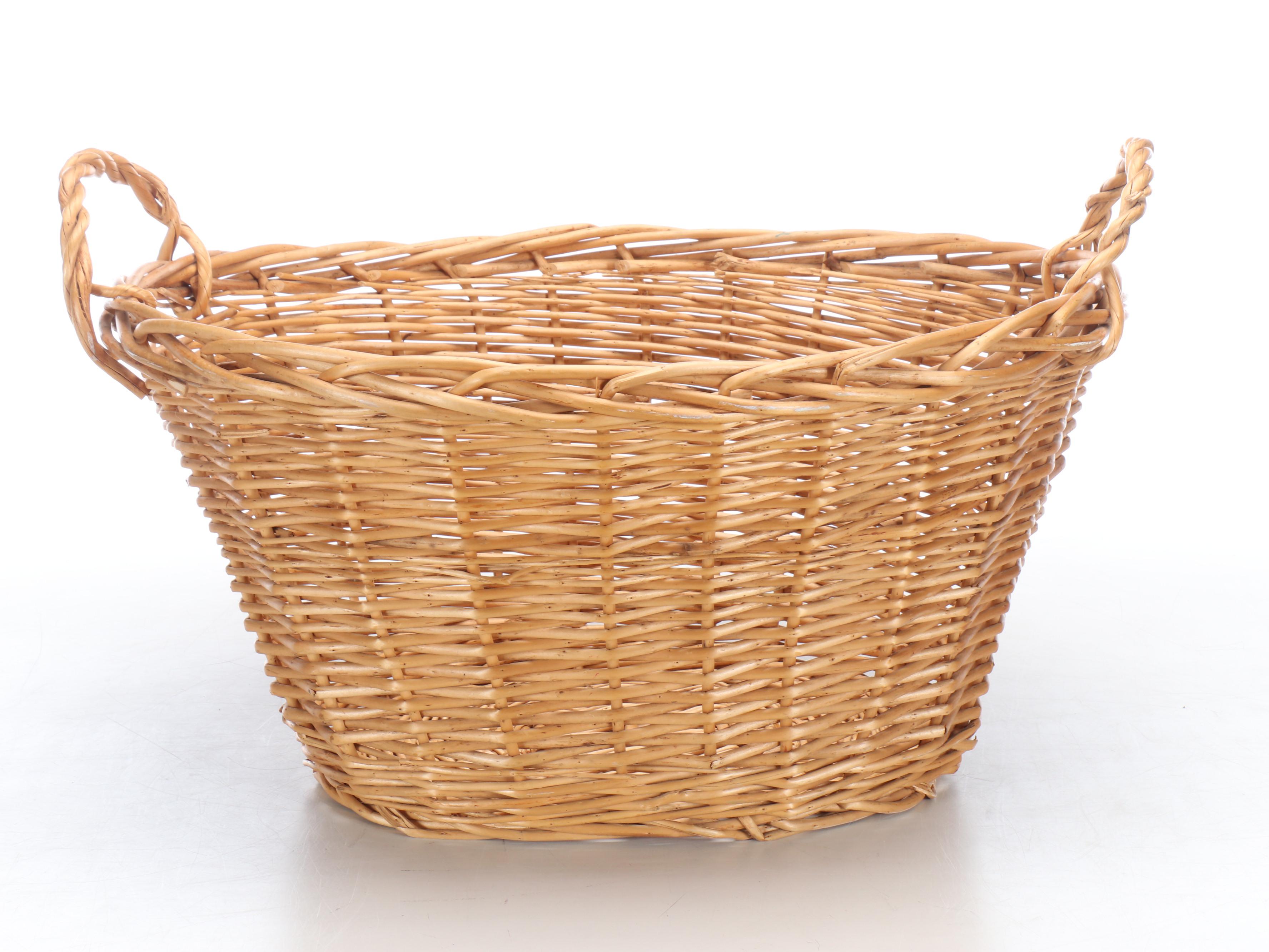 Alligator Leather Shelved Storage Box with Jewelry Box and Woven Wicker Basket