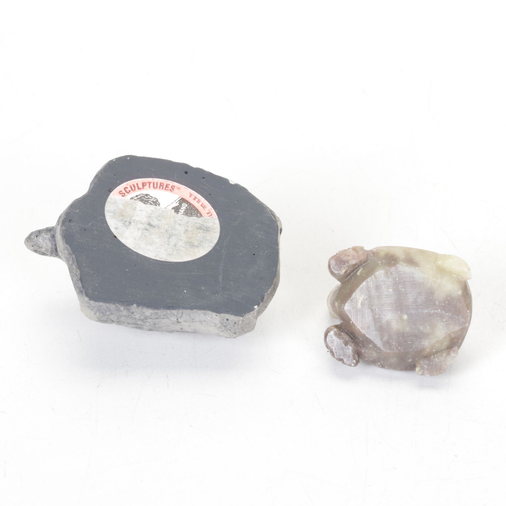 Swiss Cow Bell with Turtle & Forg Miniature Figurines