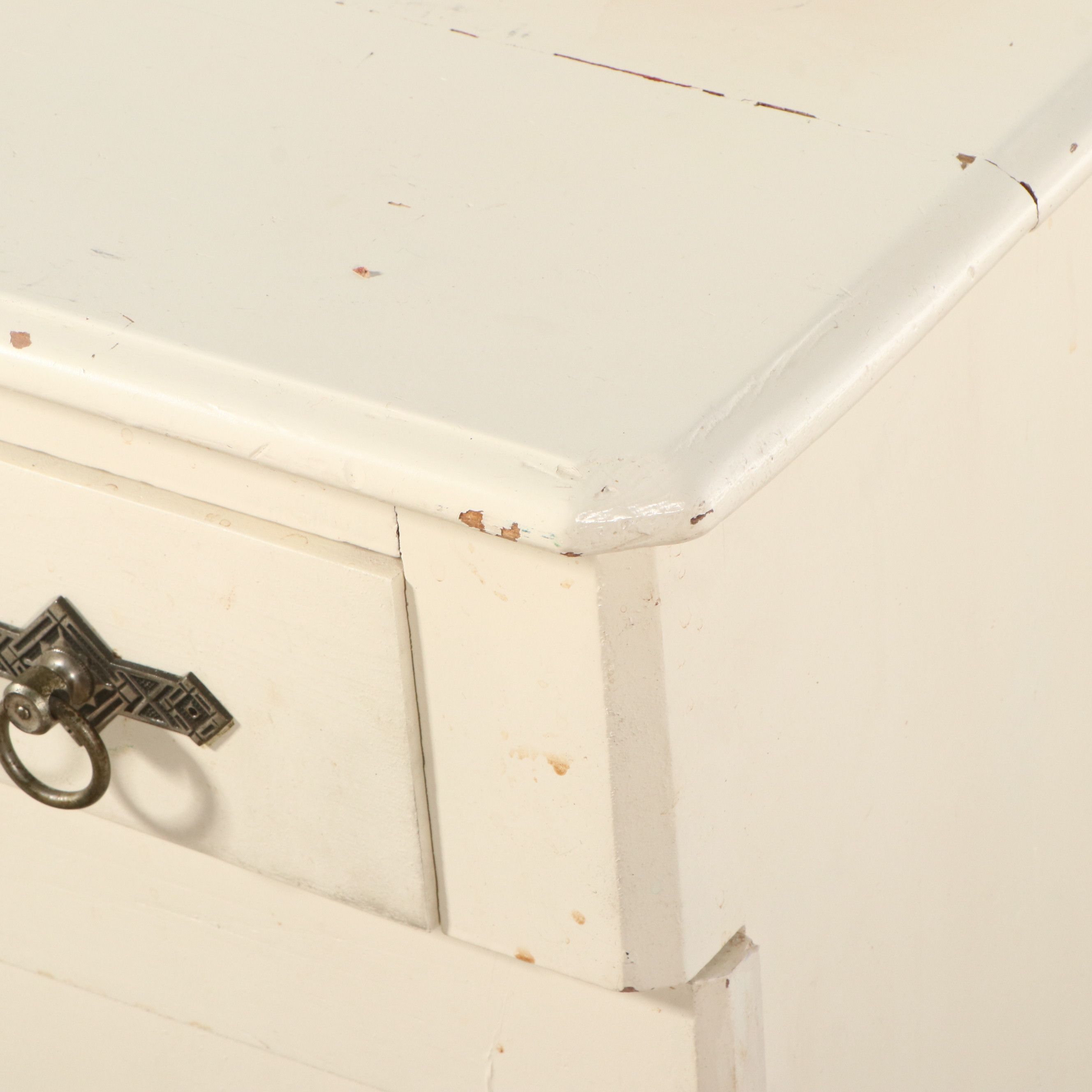 Victorian Knapp Jointed Painted Wood Washstand, 1870-1900