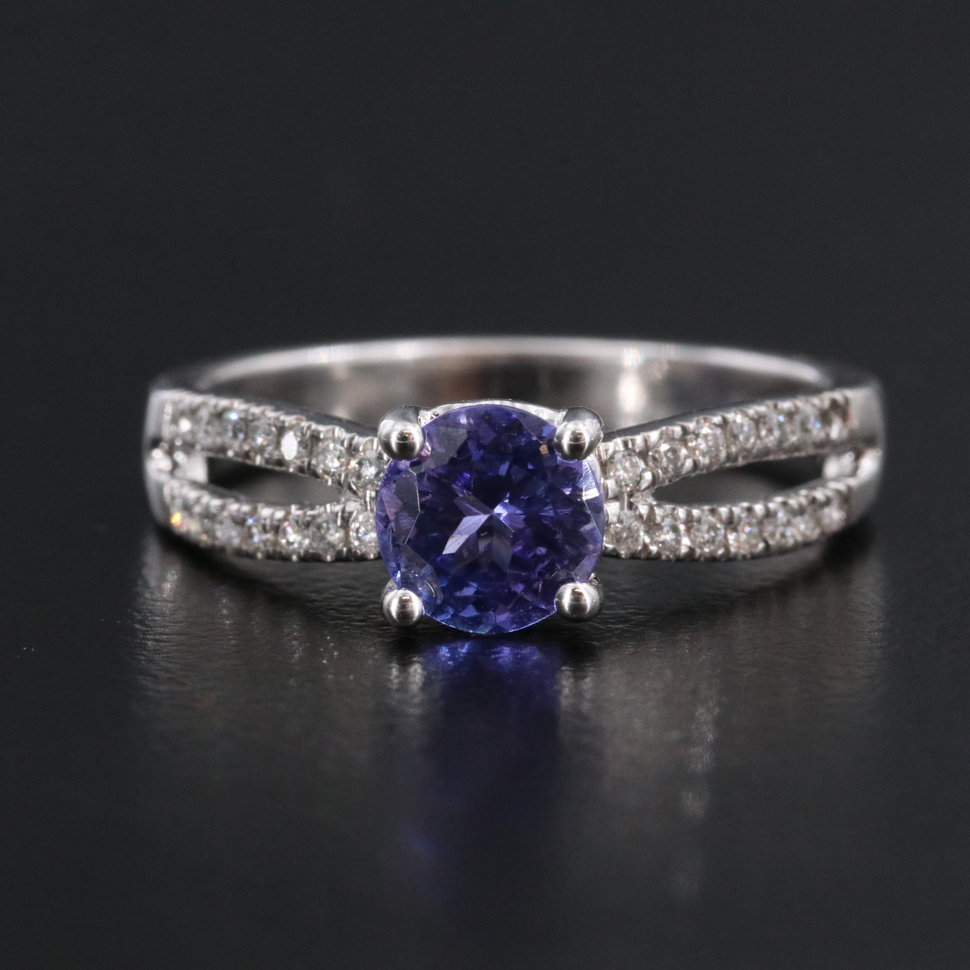 14K Tanzanite and Diamond Ring