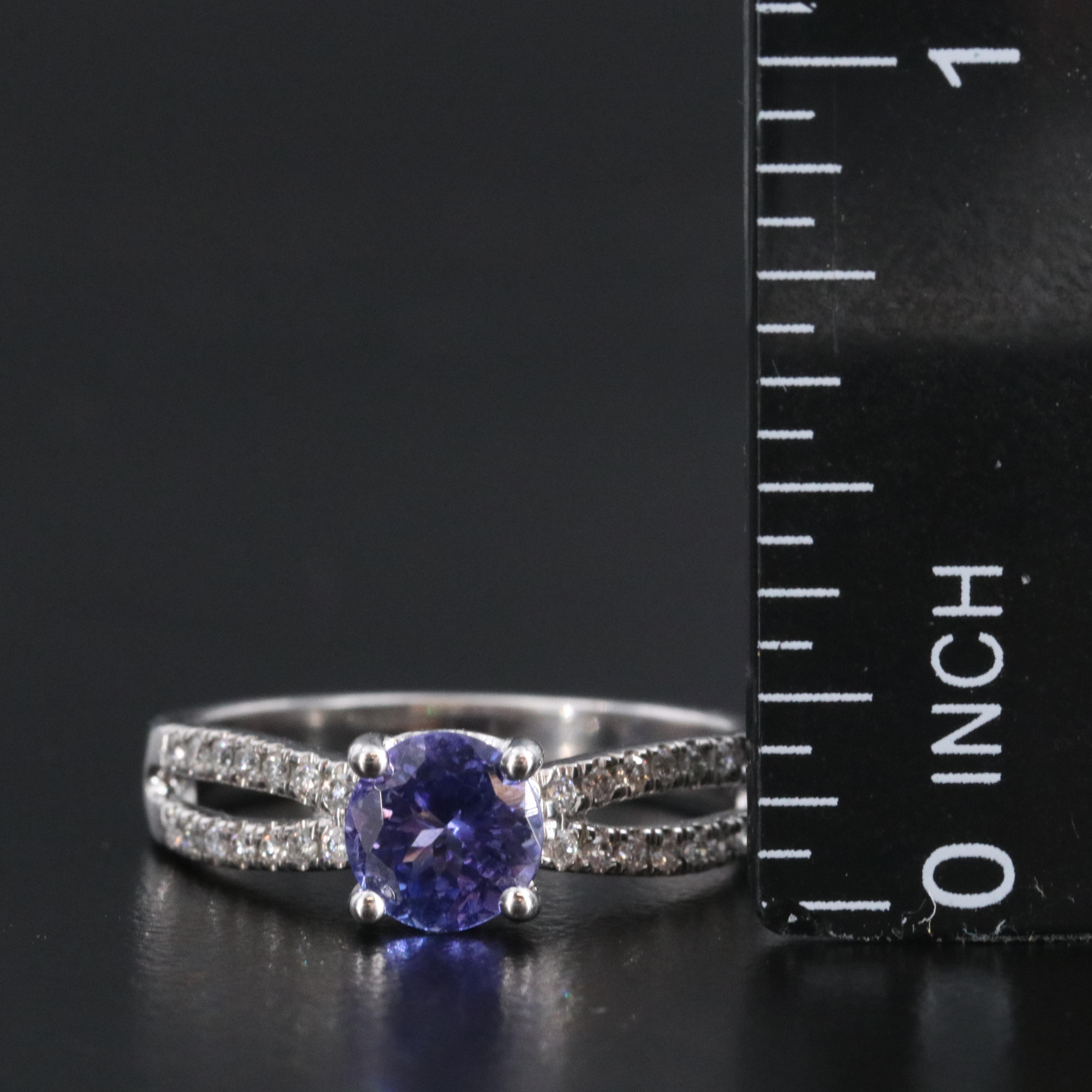14K Tanzanite and Diamond Ring