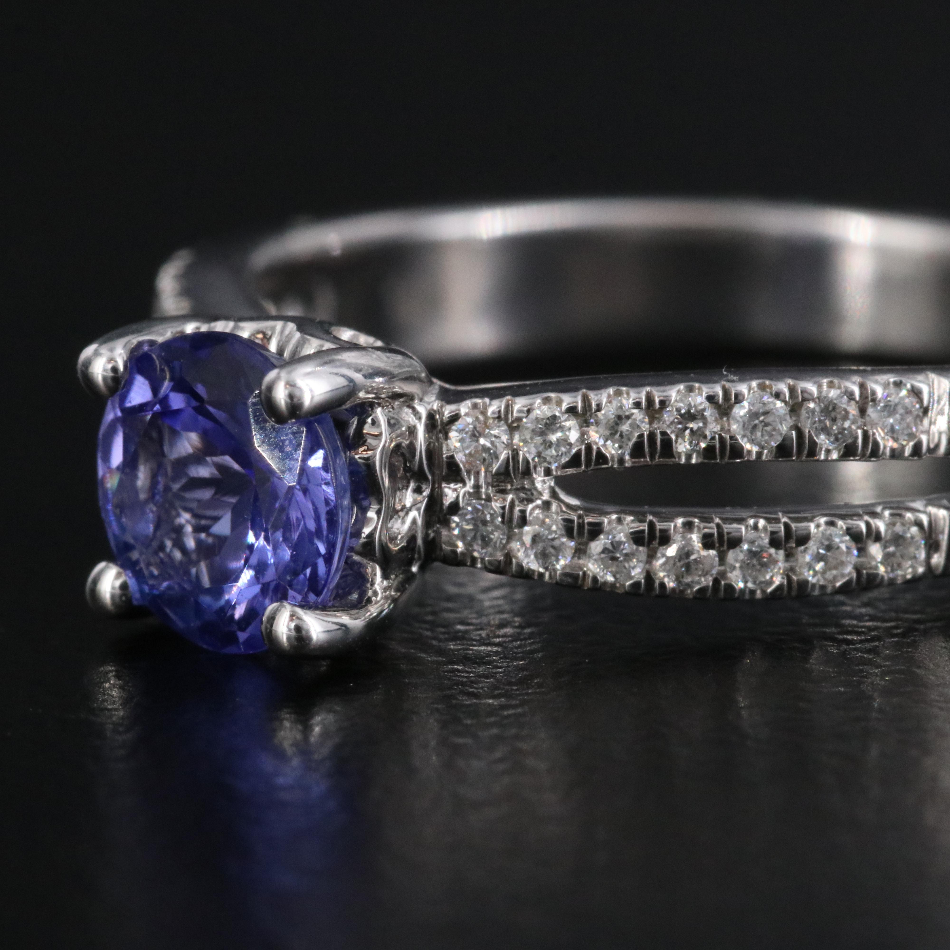 14K Tanzanite and Diamond Ring