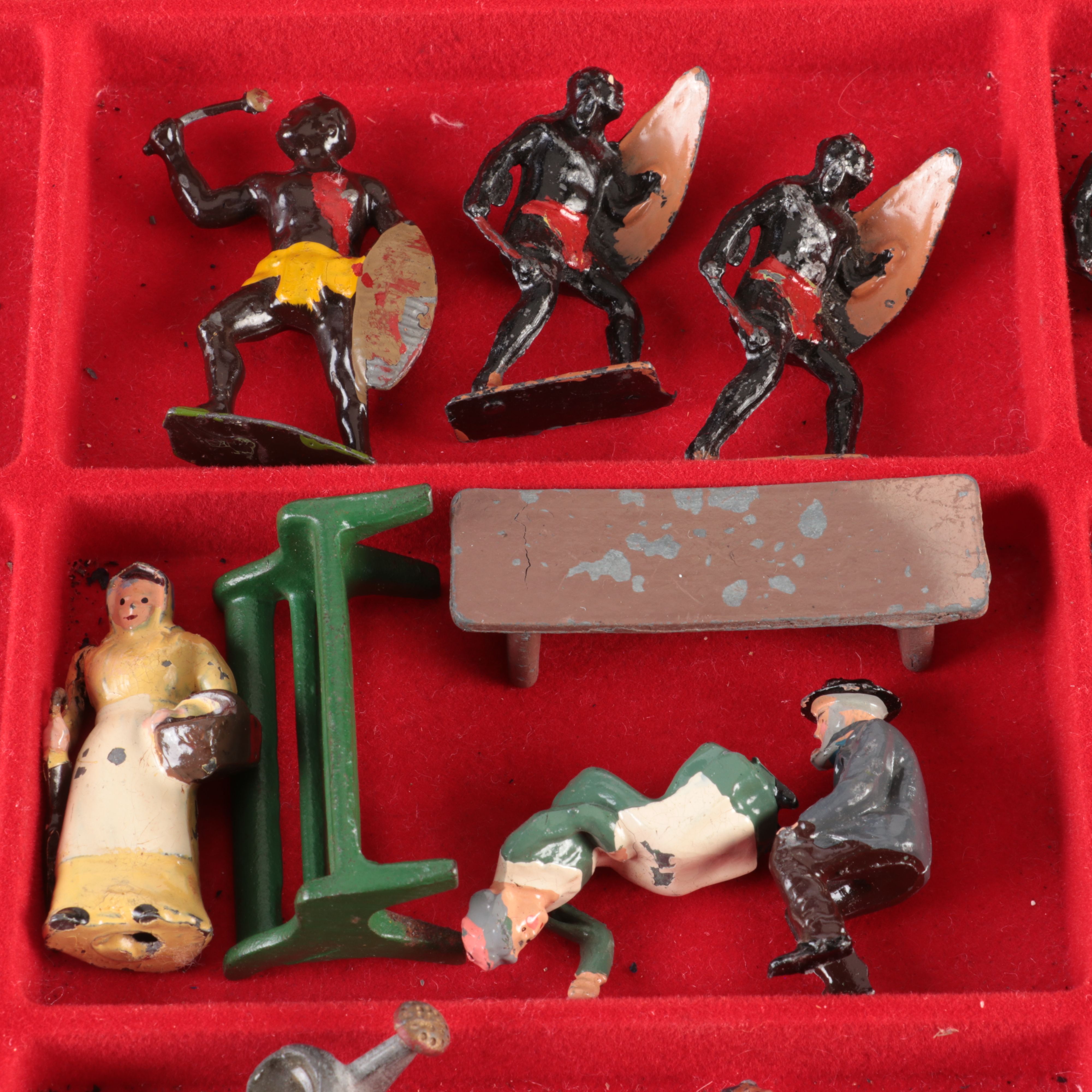 Collection of Over 40 English Made Civilian Toy Figures