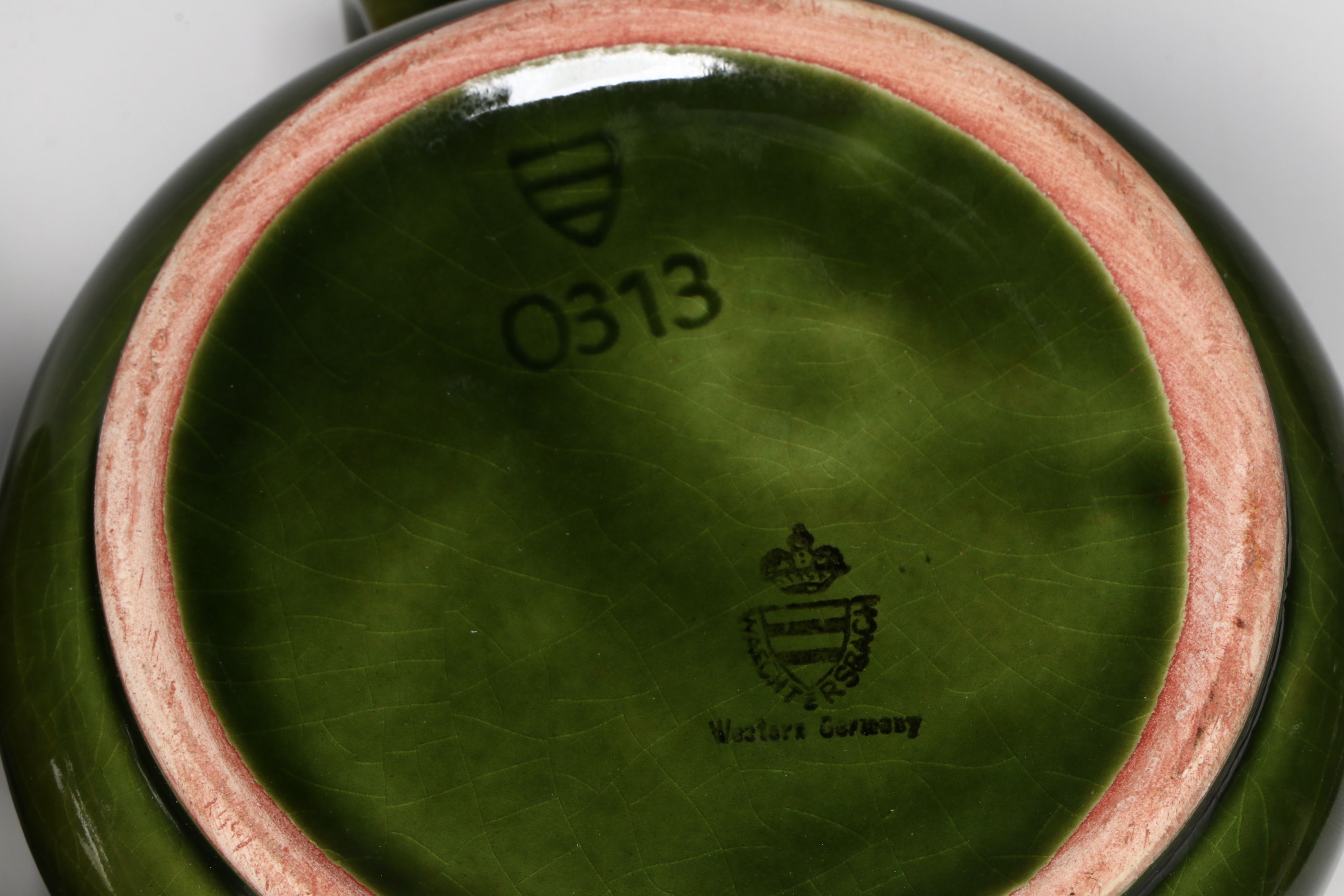 Waechtersbach Ceramic Lug Bowls with Saucers, Mid to Late 20th Century