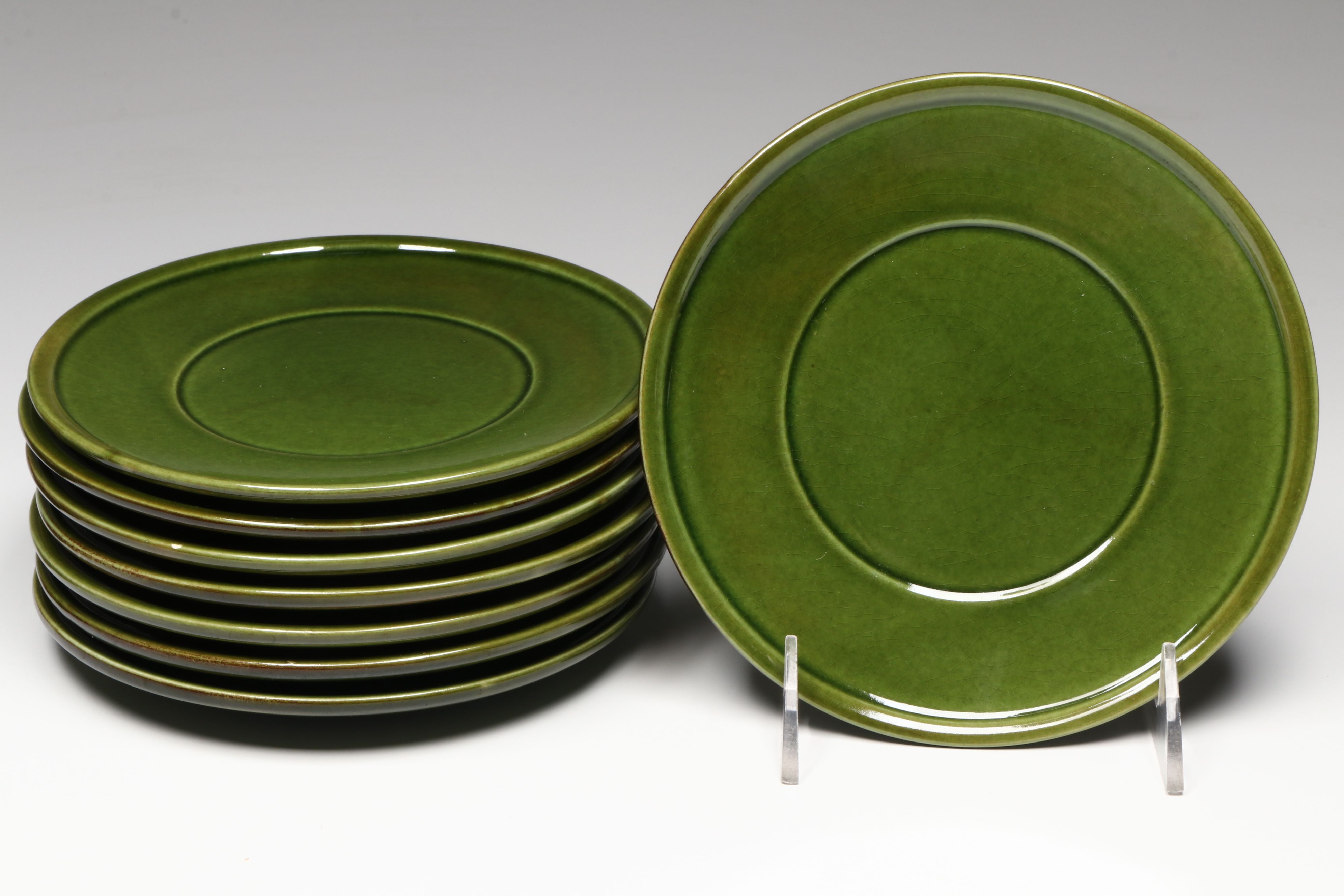 Waechtersbach Ceramic Lug Bowls with Saucers, Mid to Late 20th Century