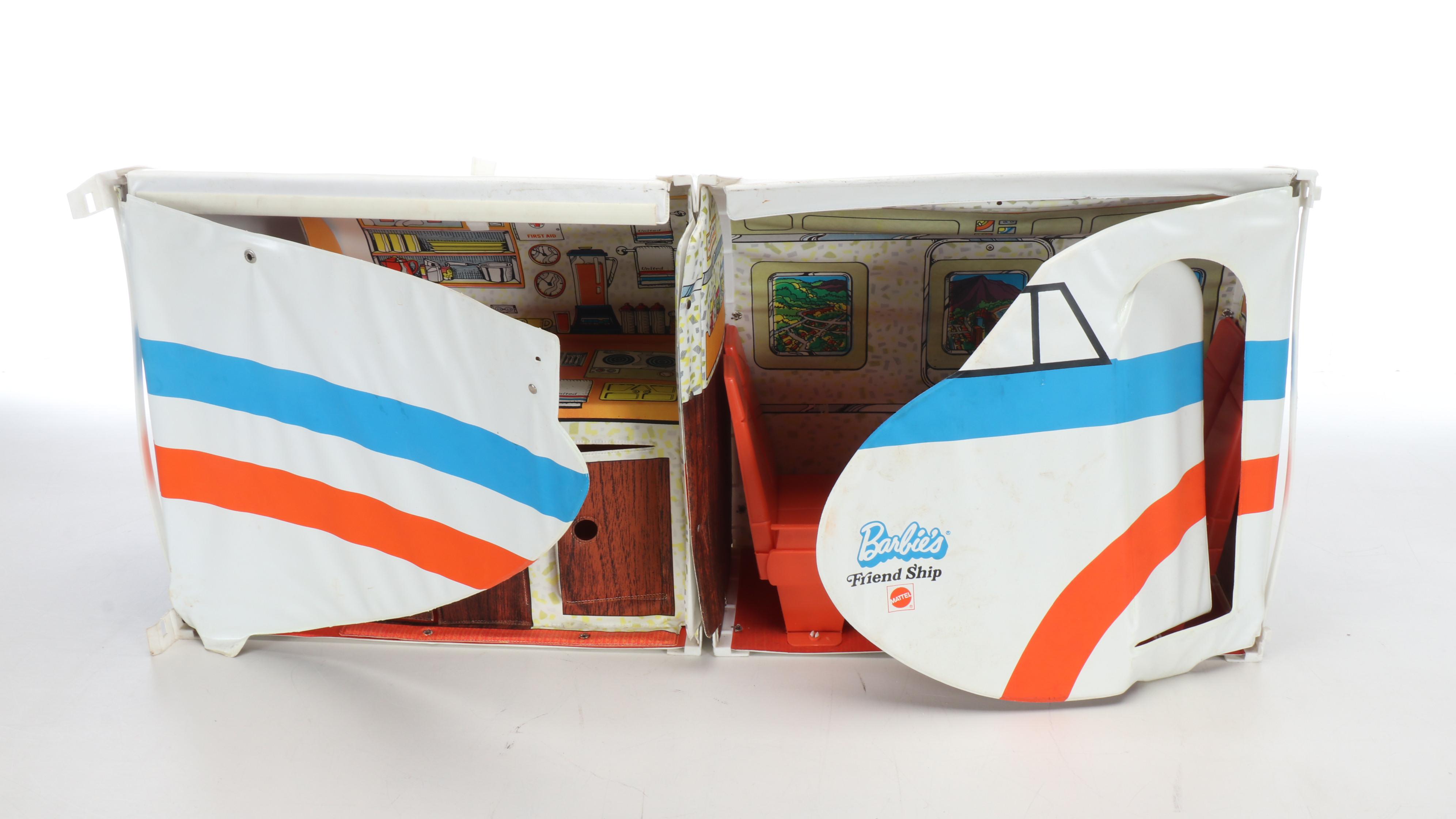 Mattel "Barbie's Friend Ship" Airplane Play Set, 1970's