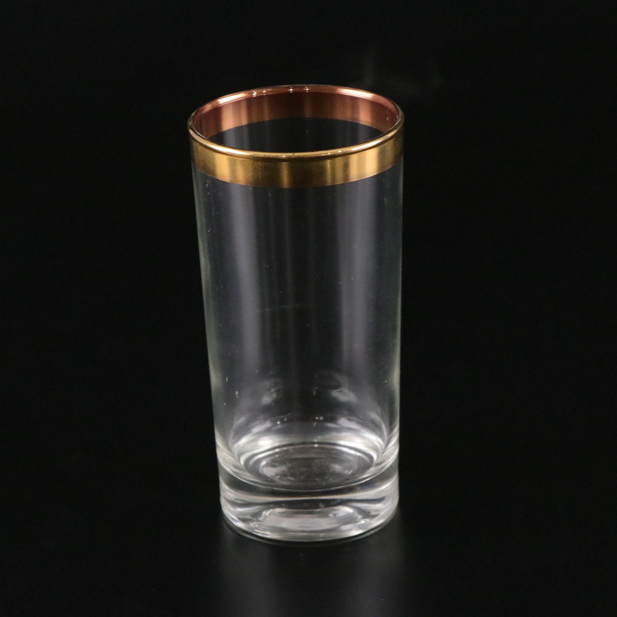 Mid Century Modern Gilt Bar Caddy with Ice Bucket and Tongs