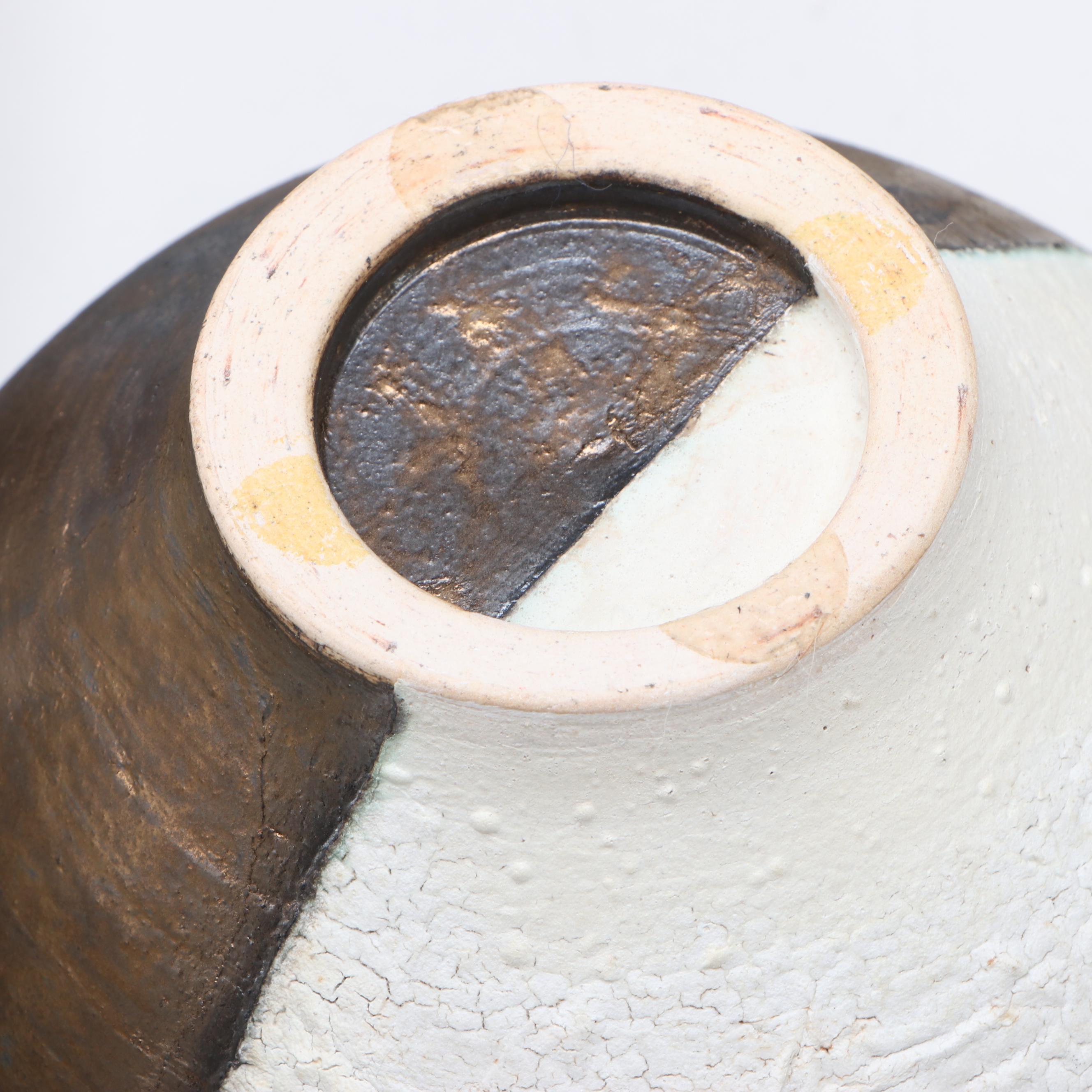 Rustic Japanese Style Vase and Bowl with French Quimper Teacup Set and Owls