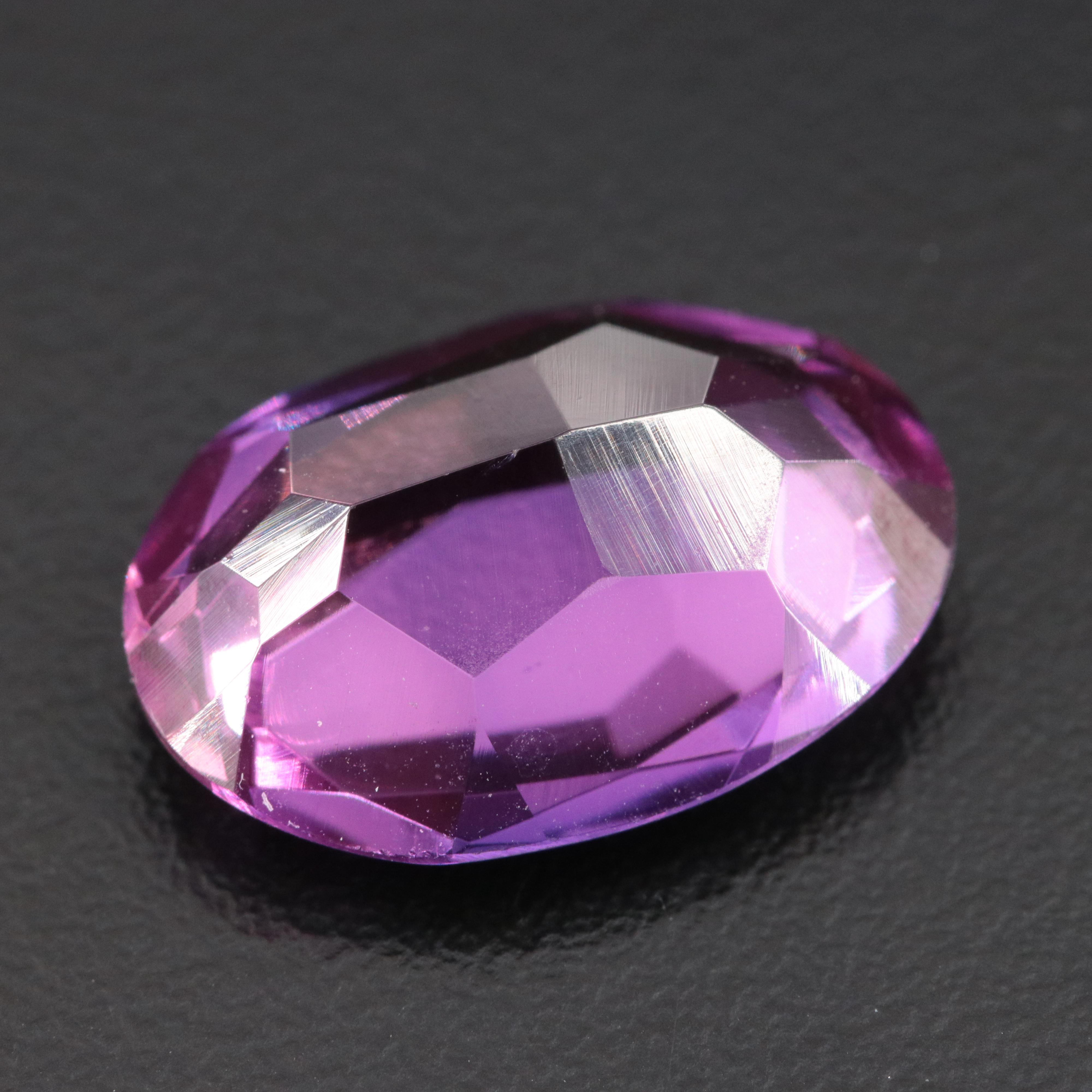 Loose 15.16 CTW Lab Grown Sapphire