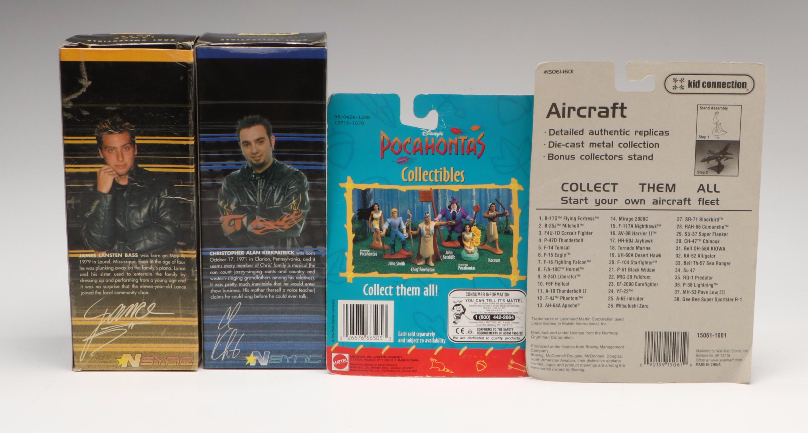 Disney Pocahontas with N-Sync and Other Figurines and Diecast Vehicles