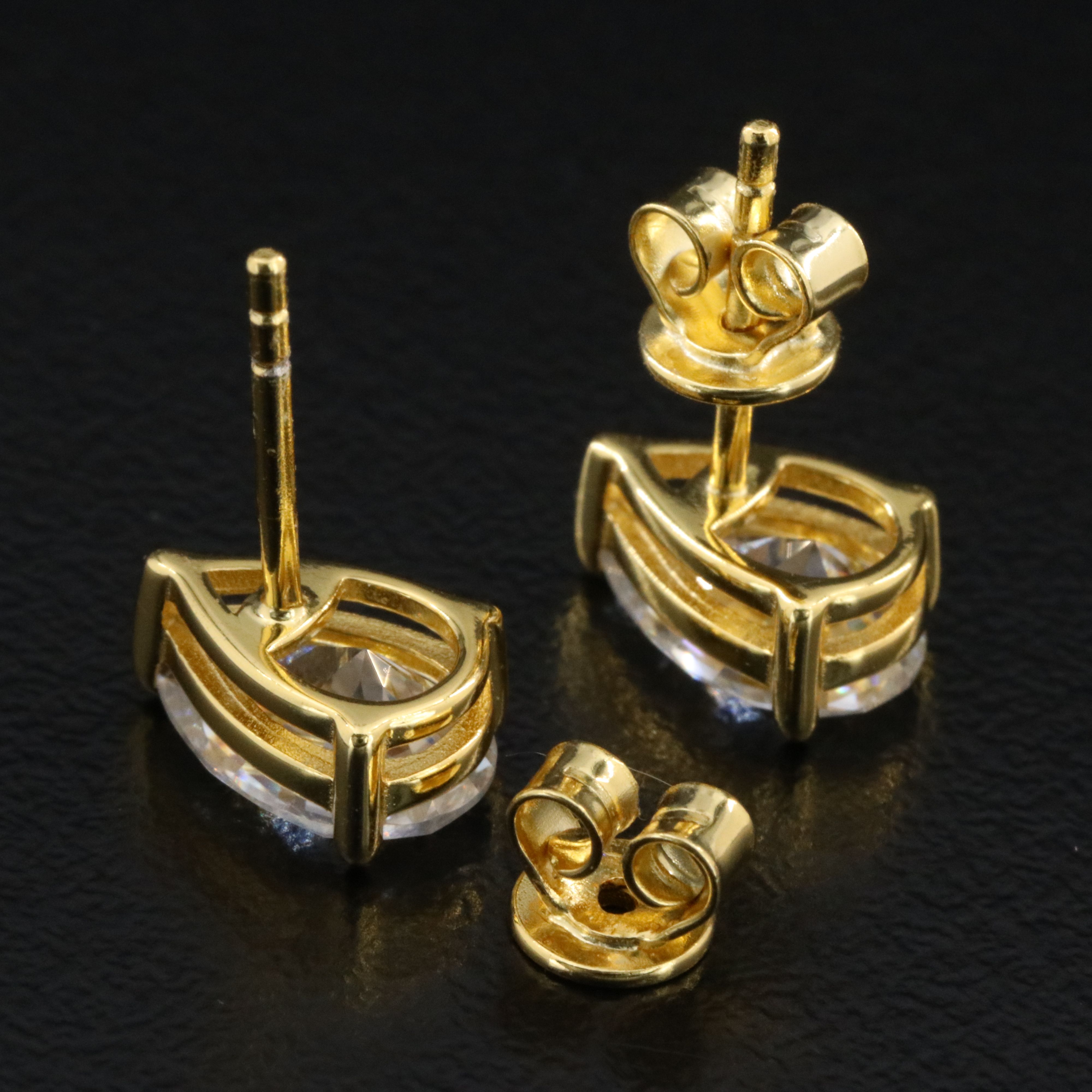 Sterling Moissanite Stud Earrings