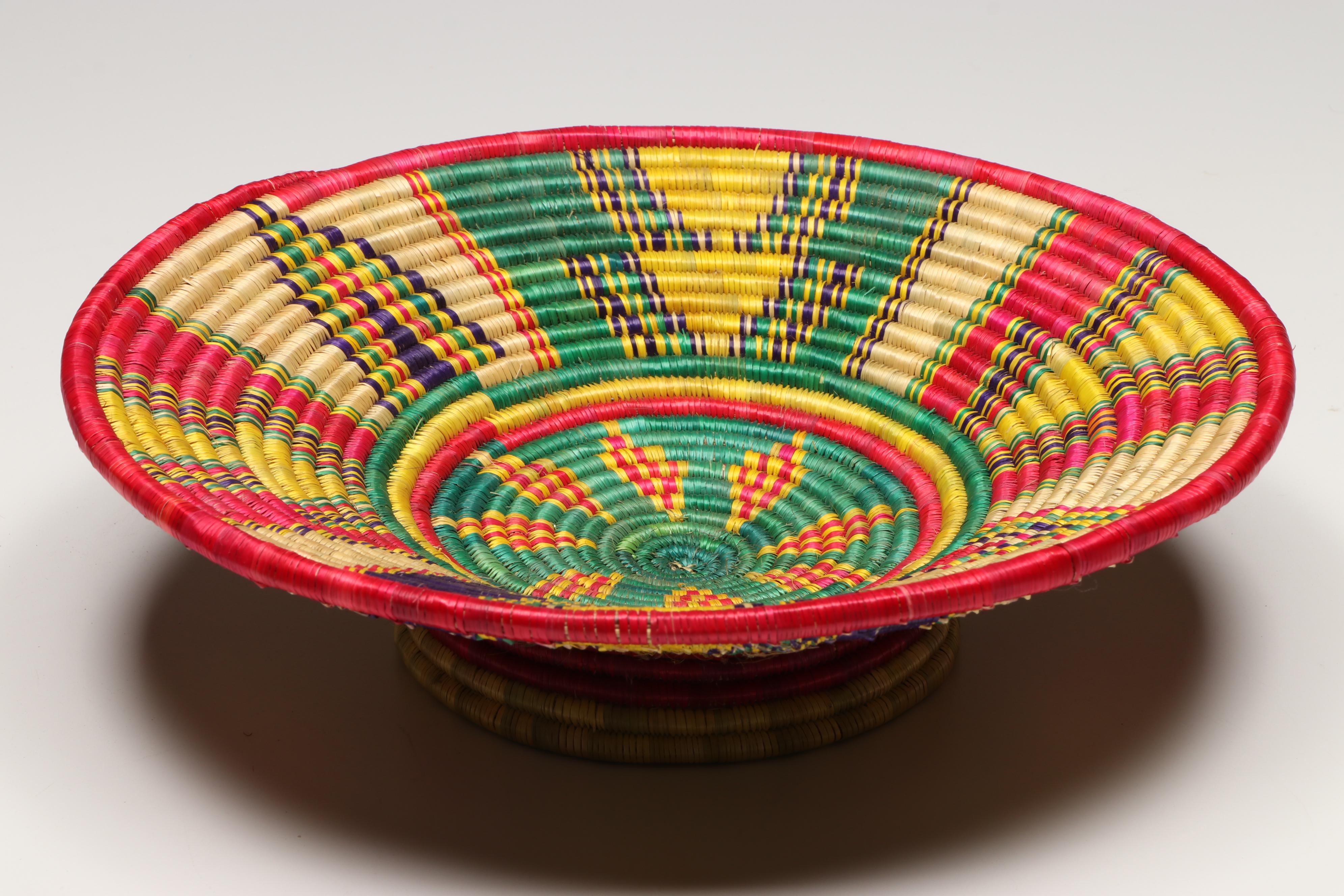 Ethiopian Oromo Peoples Handwoven Food Serving Trays