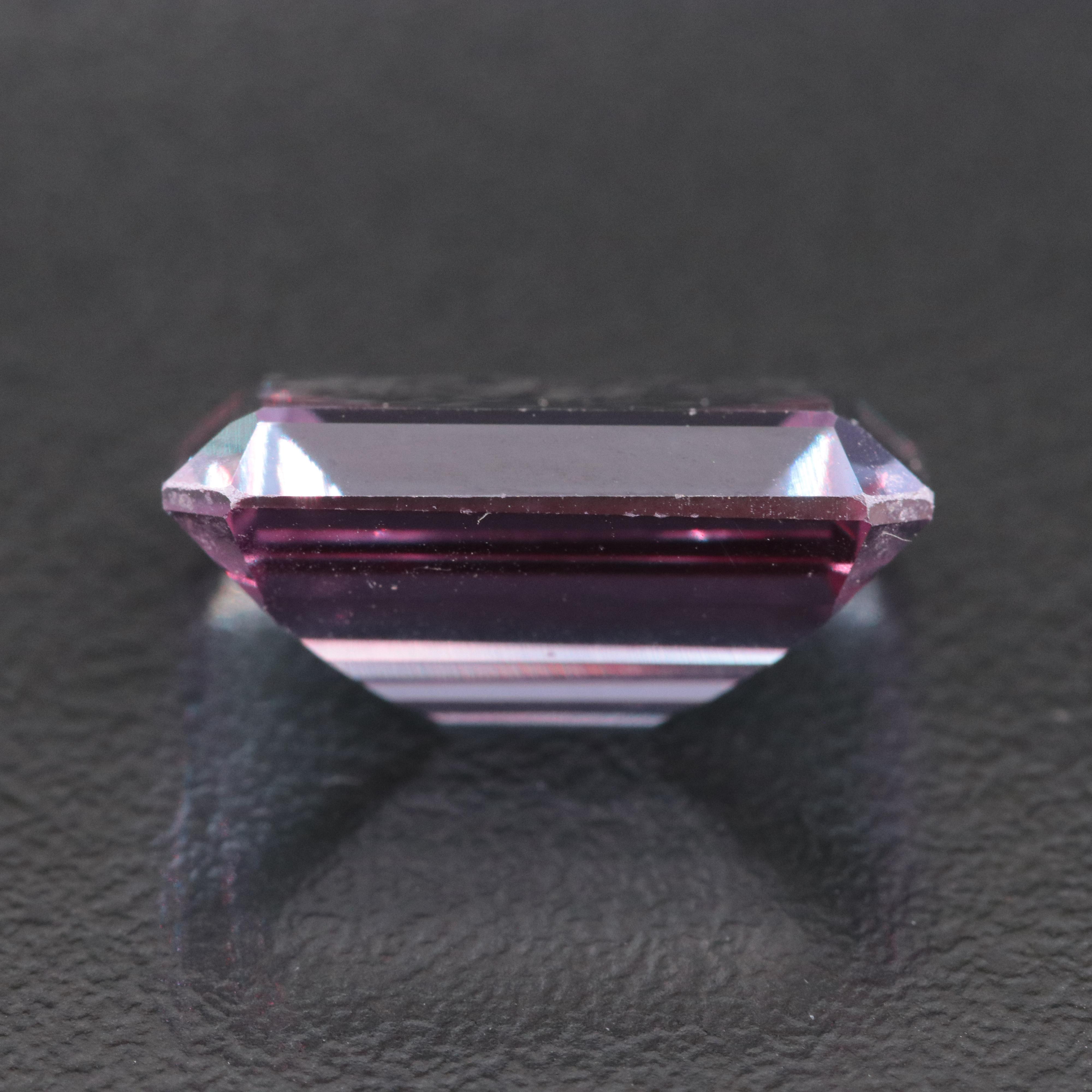 Loose 14.18 CT Lab Grown Color Change Sapphire