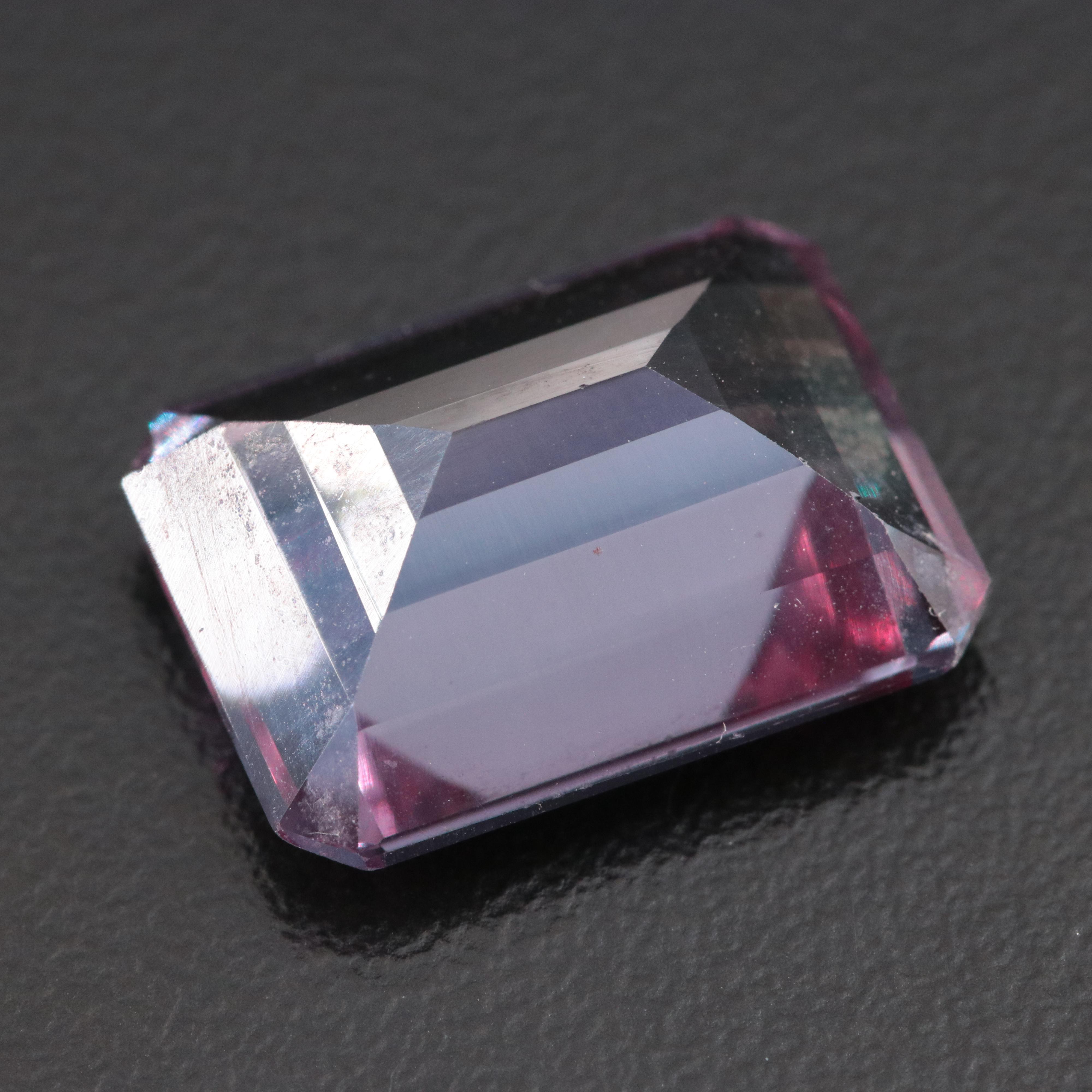 Loose 14.18 CT Lab Grown Color Change Sapphire