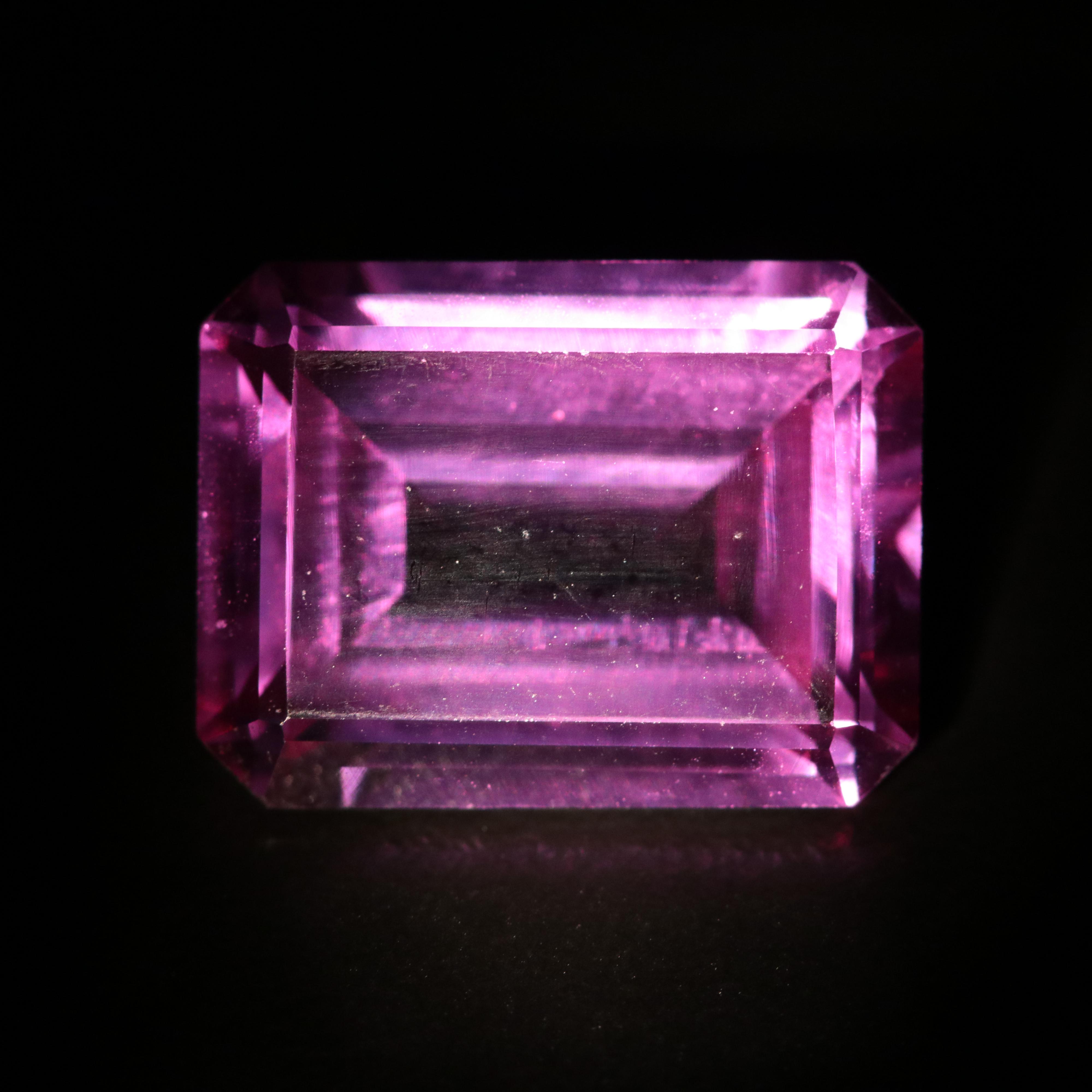 Loose 14.18 CT Lab Grown Color Change Sapphire