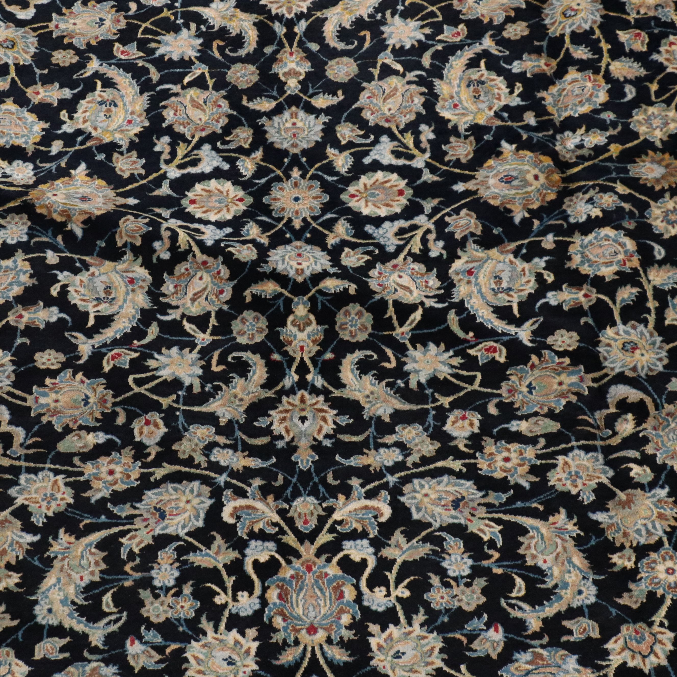 9' x 12'8 Hand-Knotted Persian Isfahan Style Area Rug
