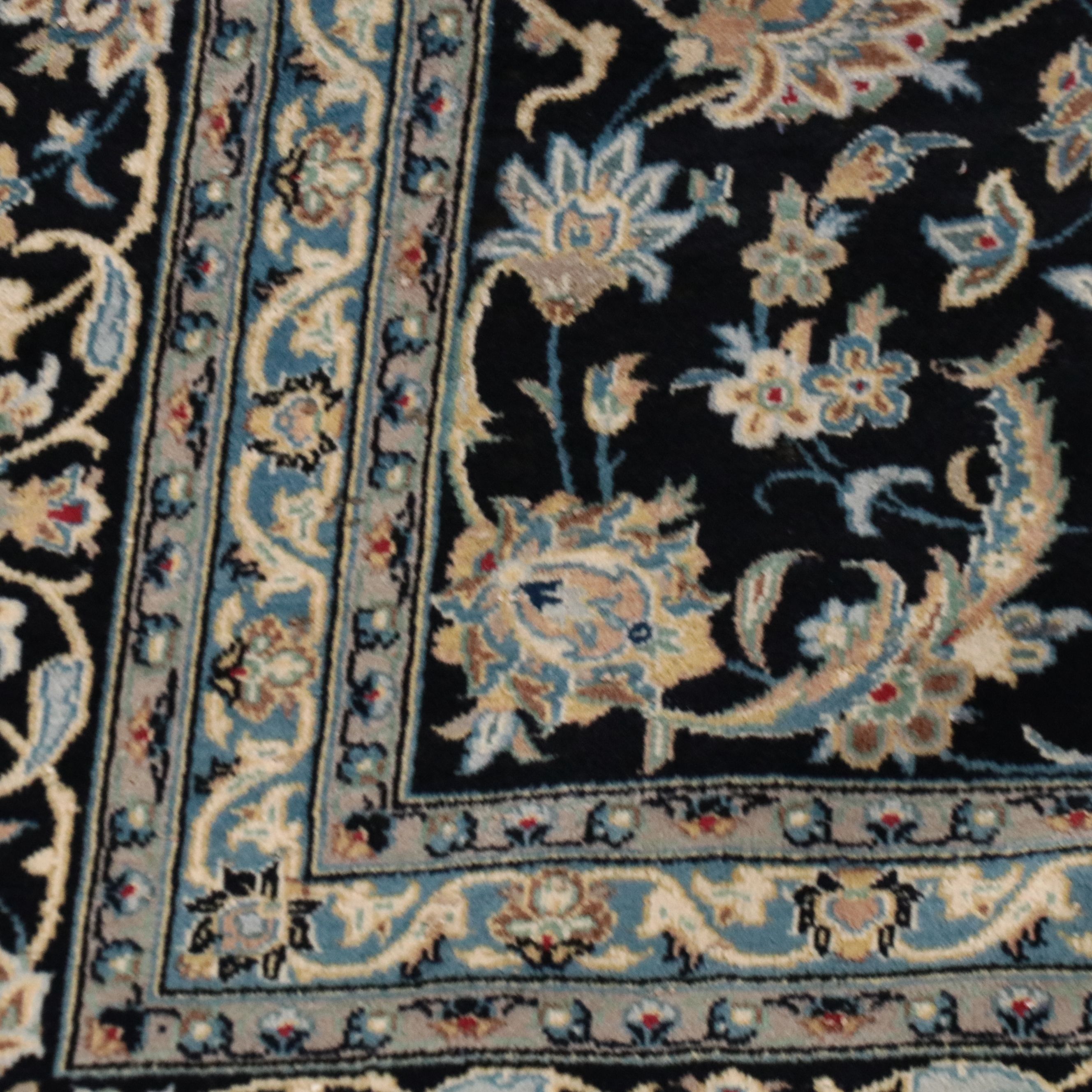 9' x 12'8 Hand-Knotted Persian Isfahan Style Area Rug