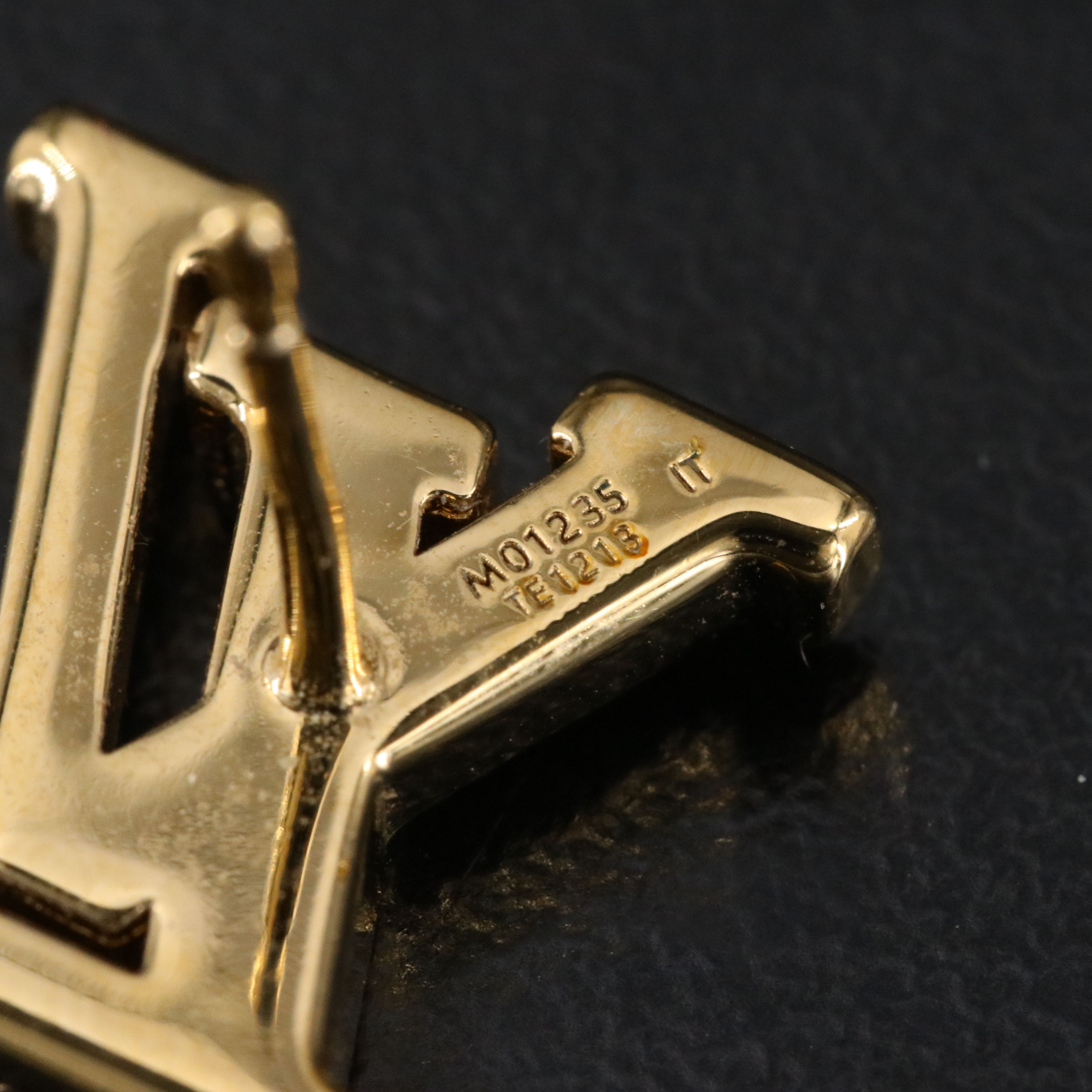 Louis Vuitton Monogram Faux Seed Pearl Earrings