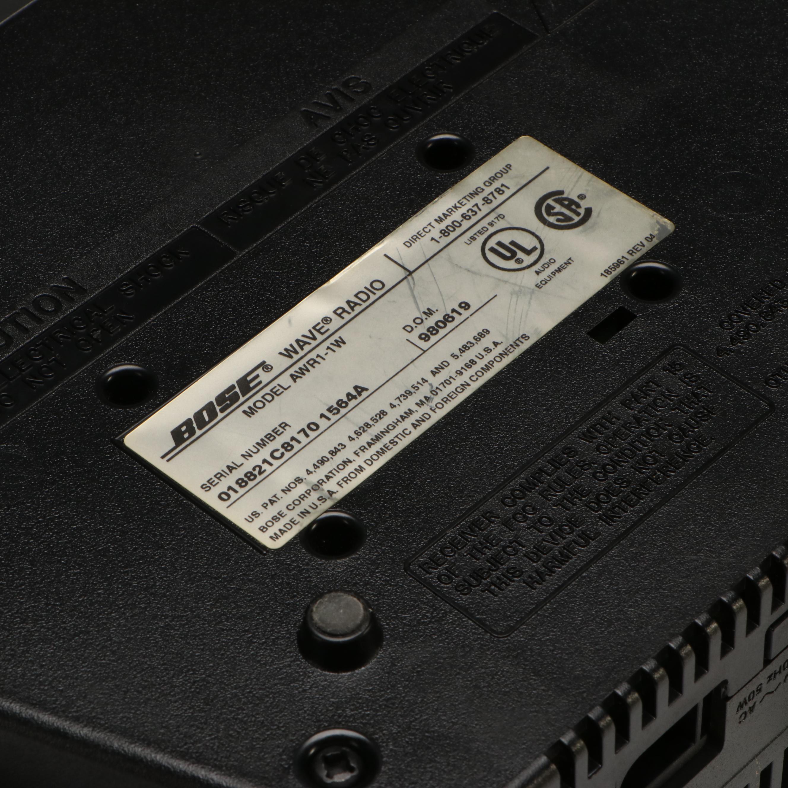 Bose Wave Radio and Alarm Clock