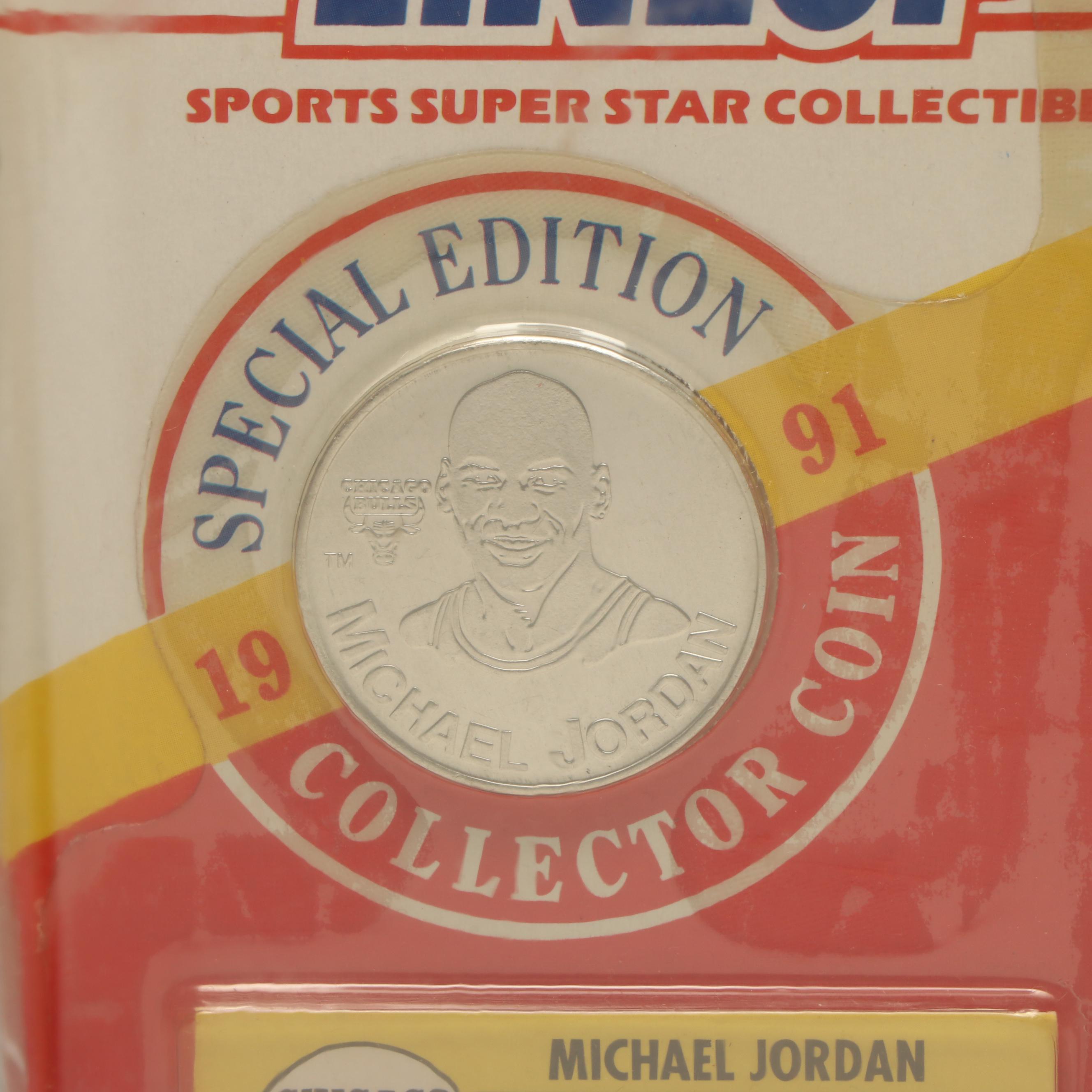 Kenner and Mattel Michael Jordan Figures and Trading Card