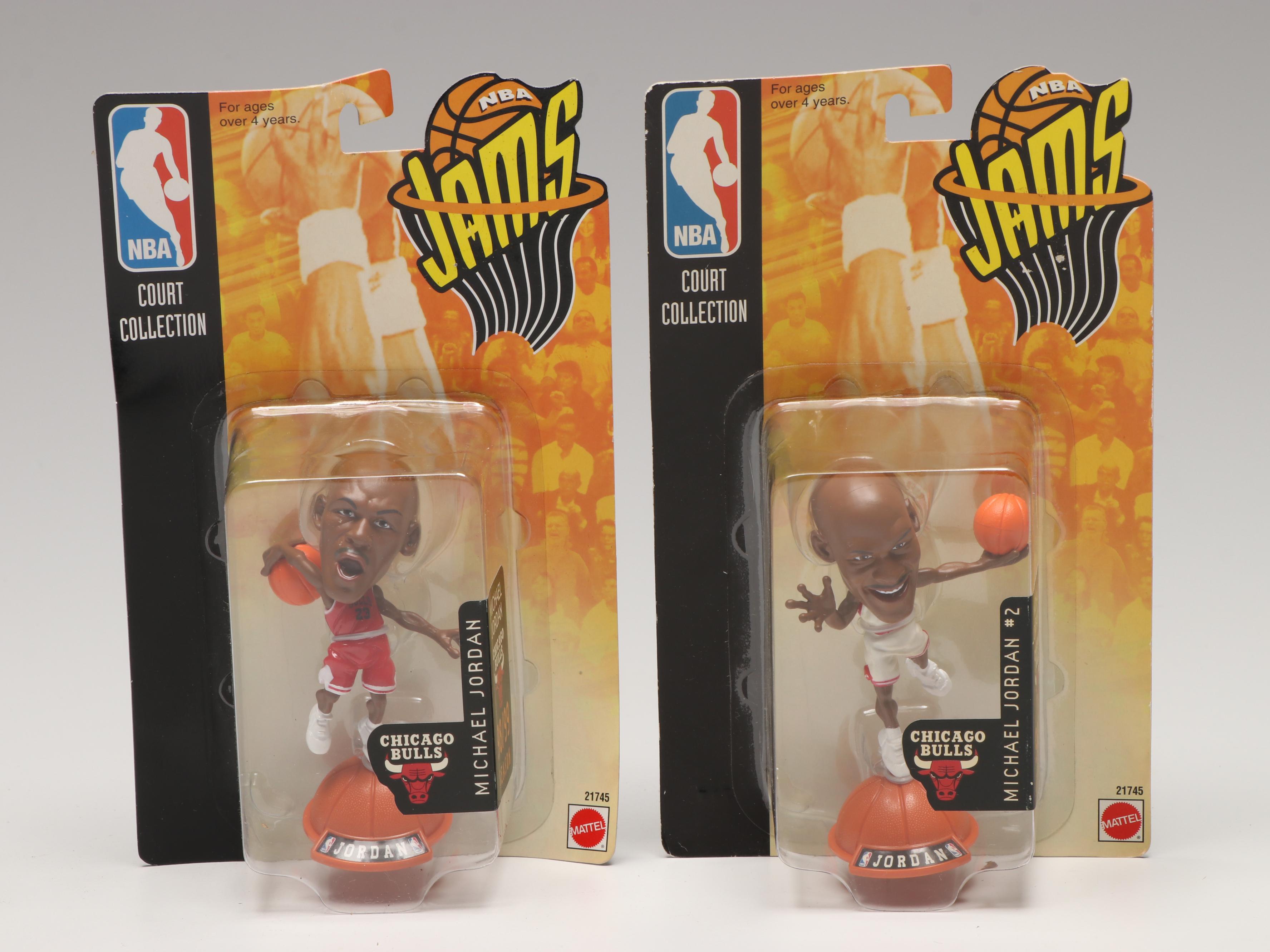 Kenner and Mattel Michael Jordan Figures and Trading Card