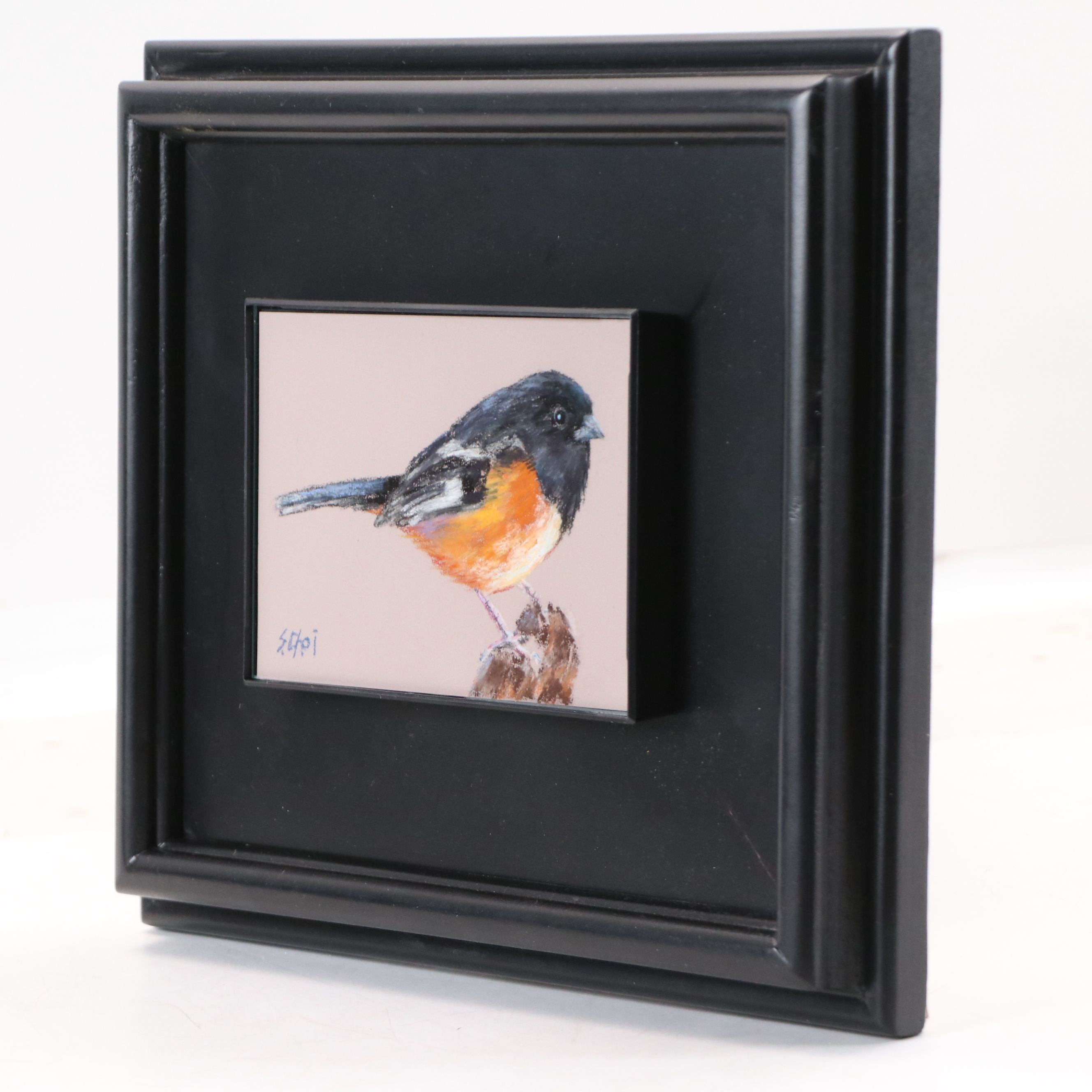 Sunkyung Choi Chalk Pastel Drawing of Bird, 21st Century