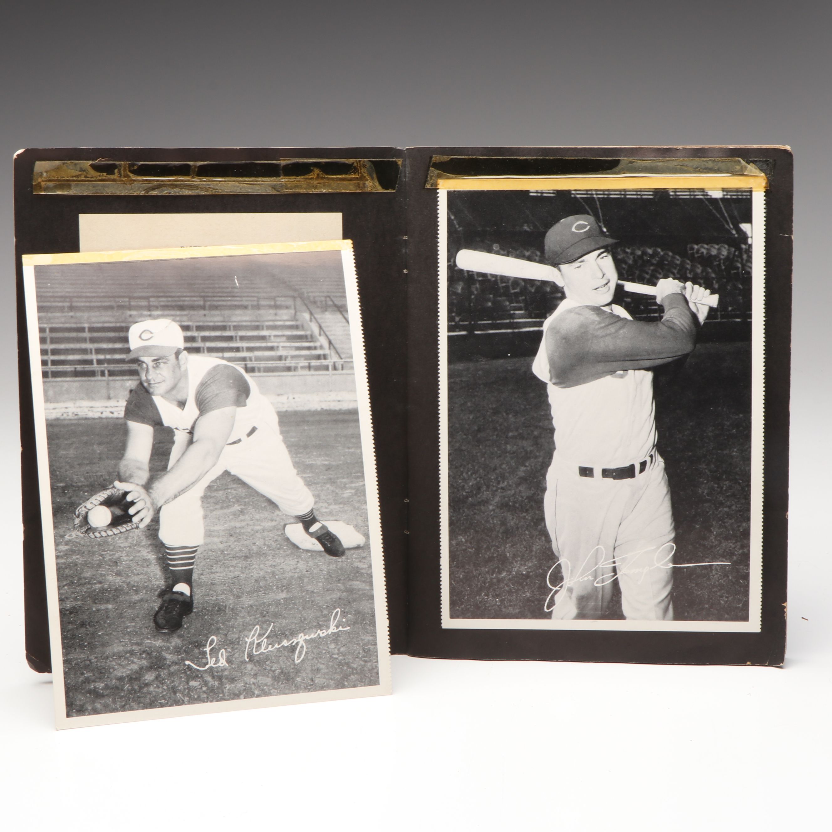 Cincinnati Redlegs Album Containing Player Photographs and Biographies, 1957