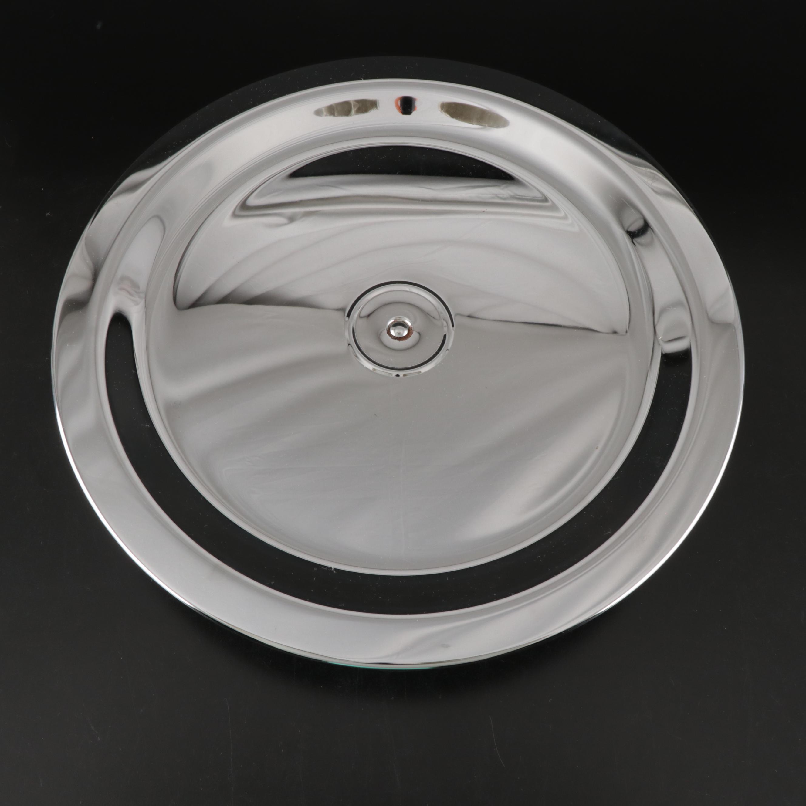 Kromex Metal Lazy Susan and Other Glass Teapots with Bowls and Underplates