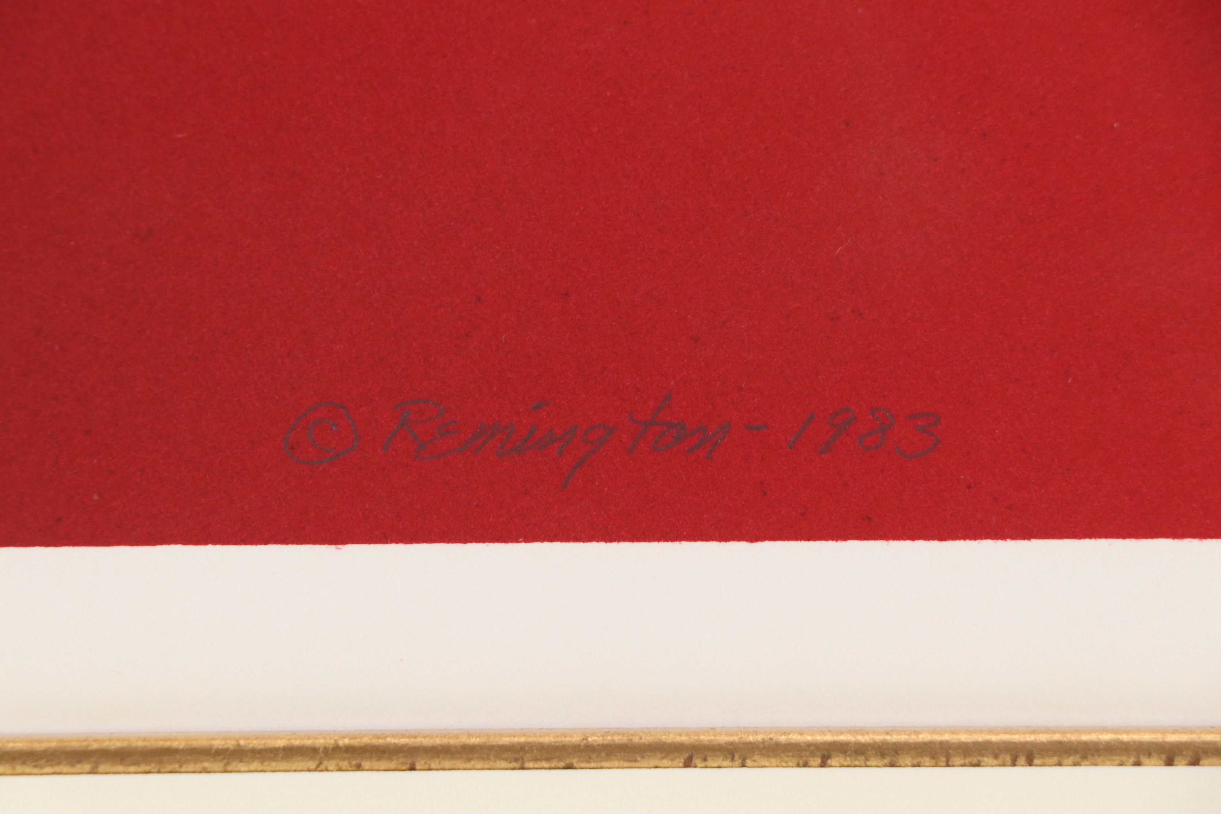 Deborah Williams Remington Silkscreen "Praia," 1983